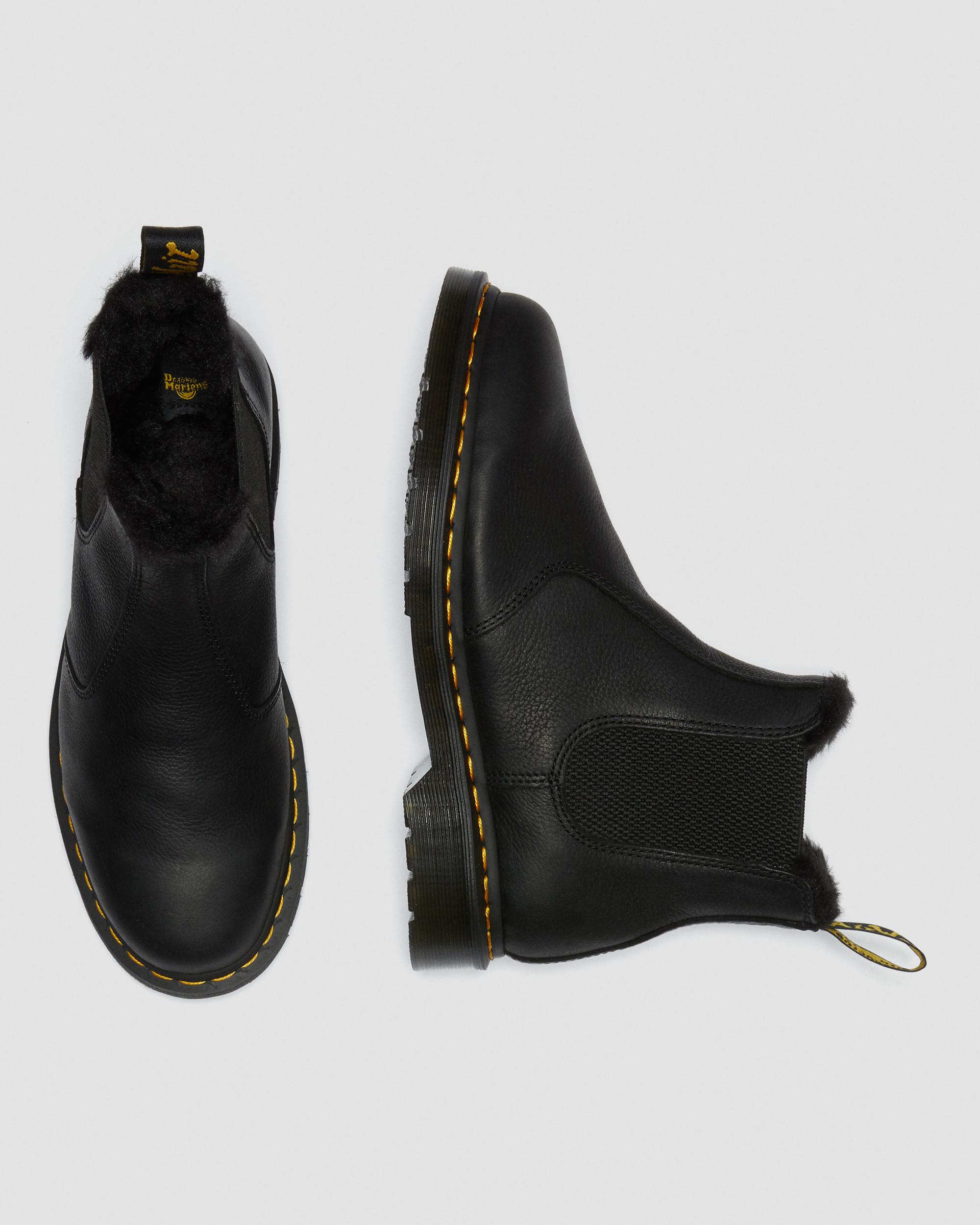 Doc marten fur shop lined chelsea boots