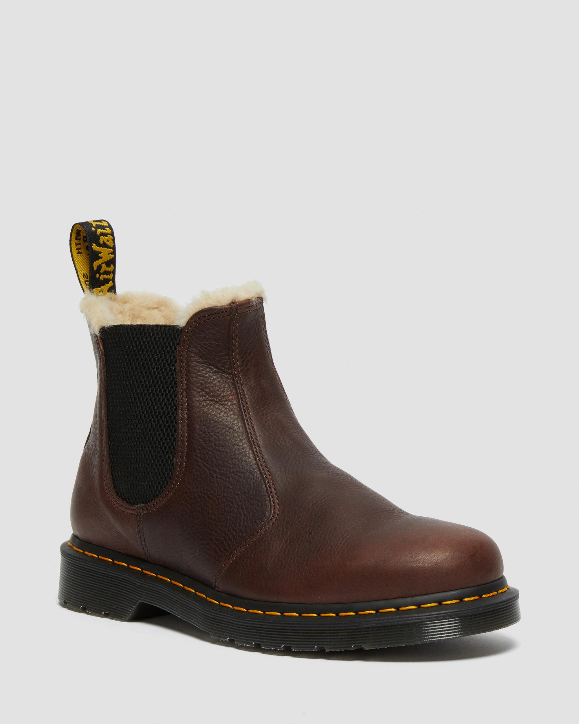 2976 Faux Fur Lined Chelsea Boots
