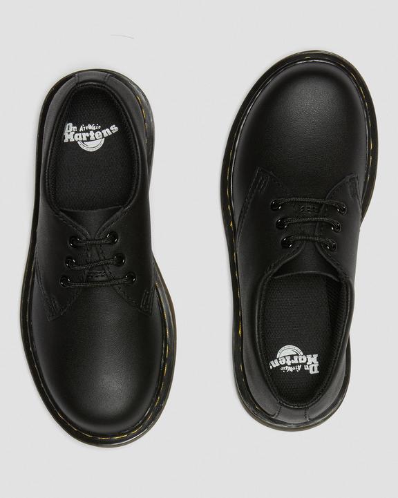 Junior 1461 Softy T Leather Shoes in Black | Dr. Martens Junior 1461 Softy T Leather Shoes in Black | Dr. Martens