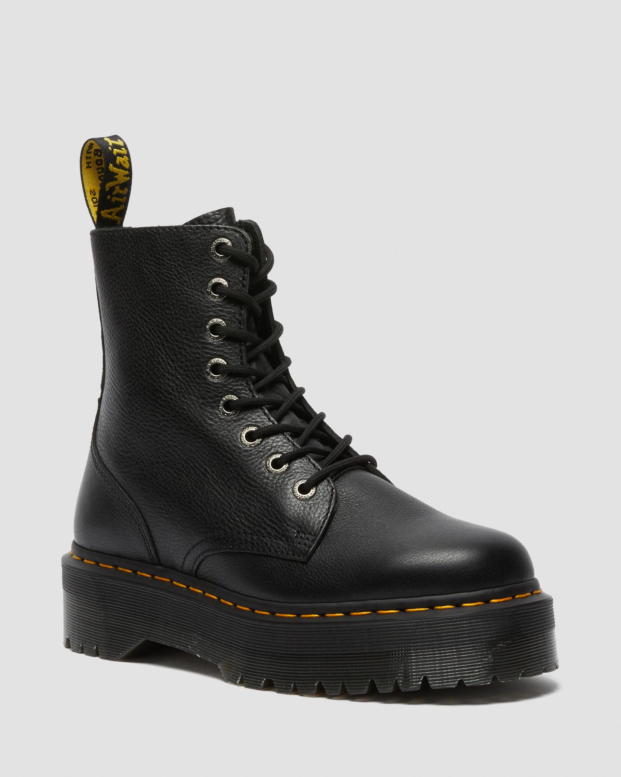 Sinclair Milled Nappa Leather Platform Boots in Black | Dr. Martens Sinclair Milled Nappa Leather Platform Boots in Black | Dr. Martens
