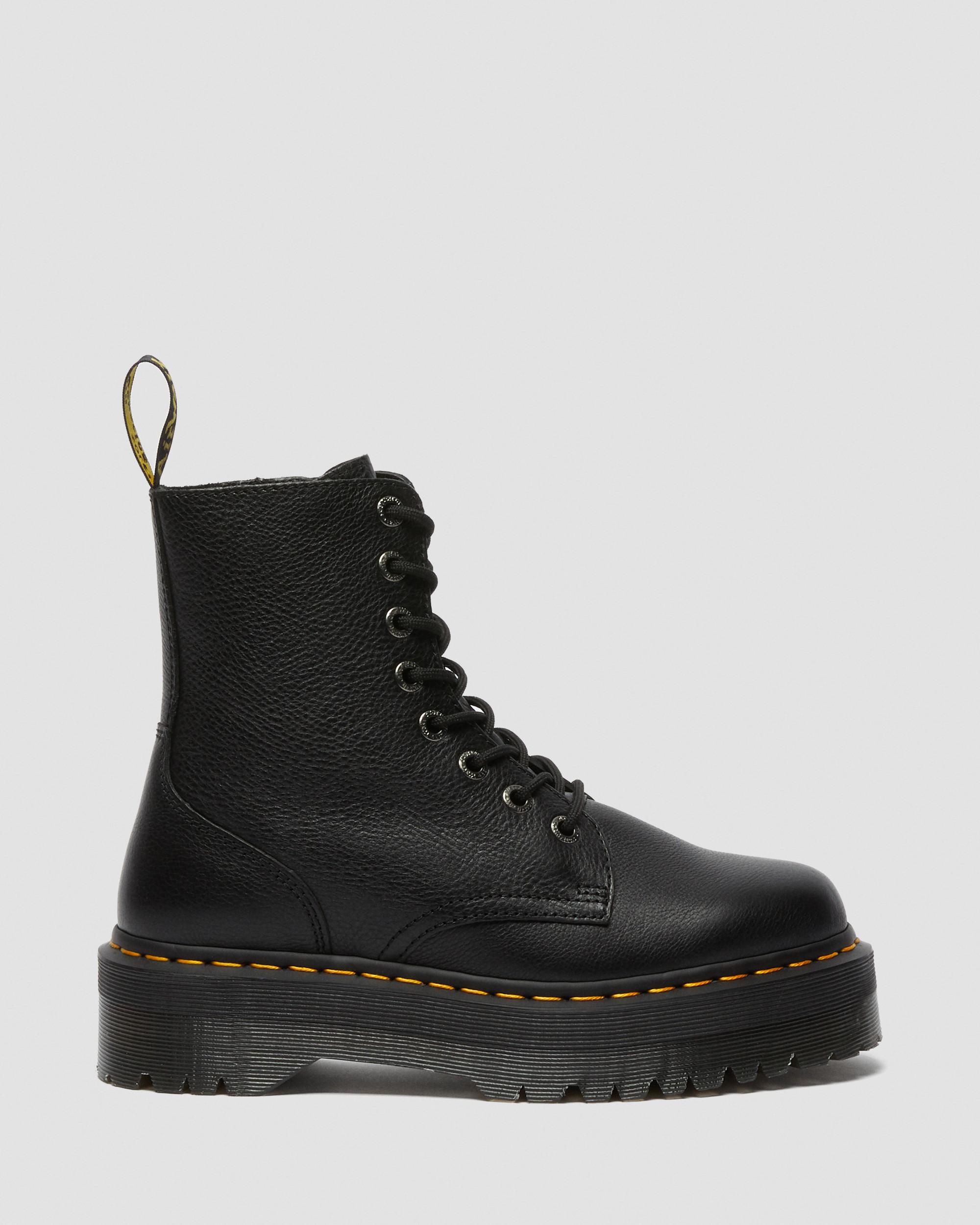 Jadon III Pisa Leather Platform Boots in Black | Dr. Martens