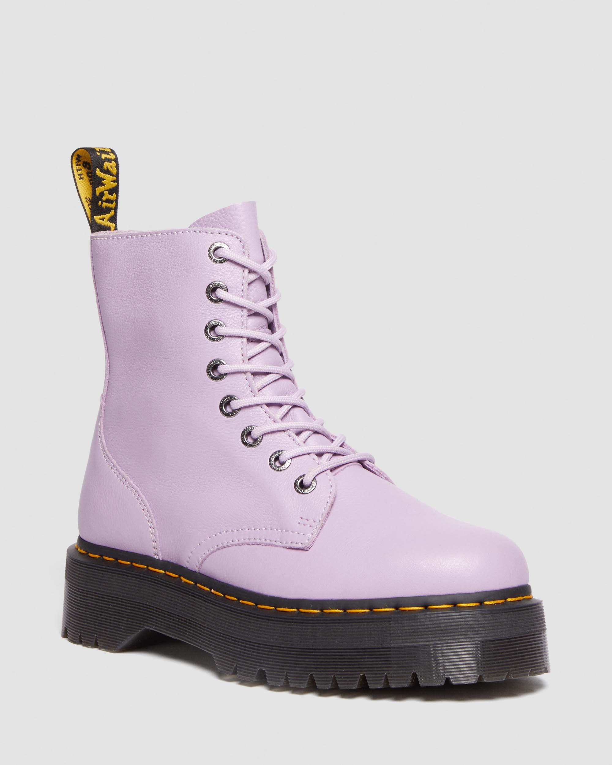 Dr. Martens' Jadon Boot Pisa Leather Platforms Boots In Violett