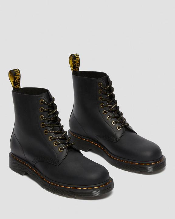 1460 Pascal Leather Lace Up Boots, Black | Dr. Martens