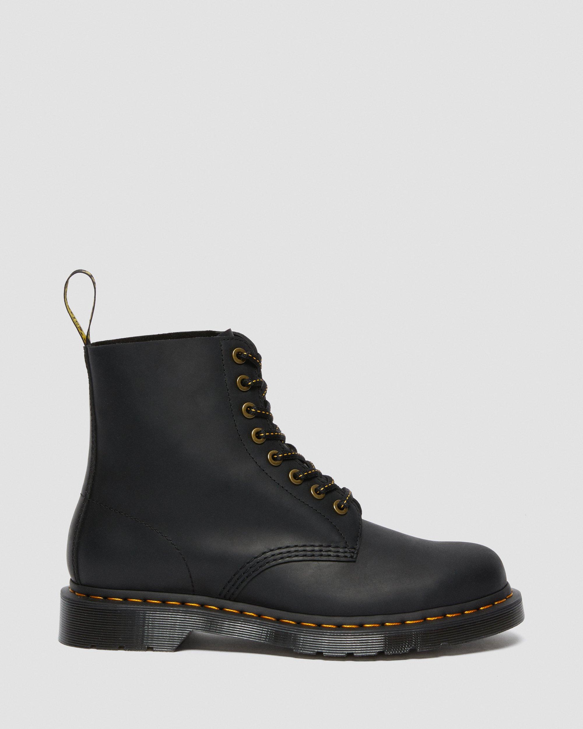 1460 Pascal Leather Lace Up Boots in BLACK | Dr. Martens™