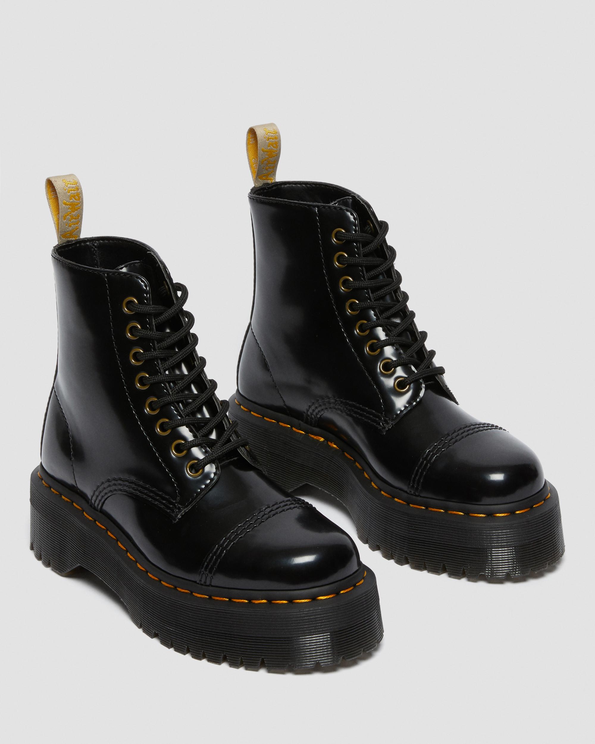 Vegan Sinclair Platform Boots in Black | Dr. Martens