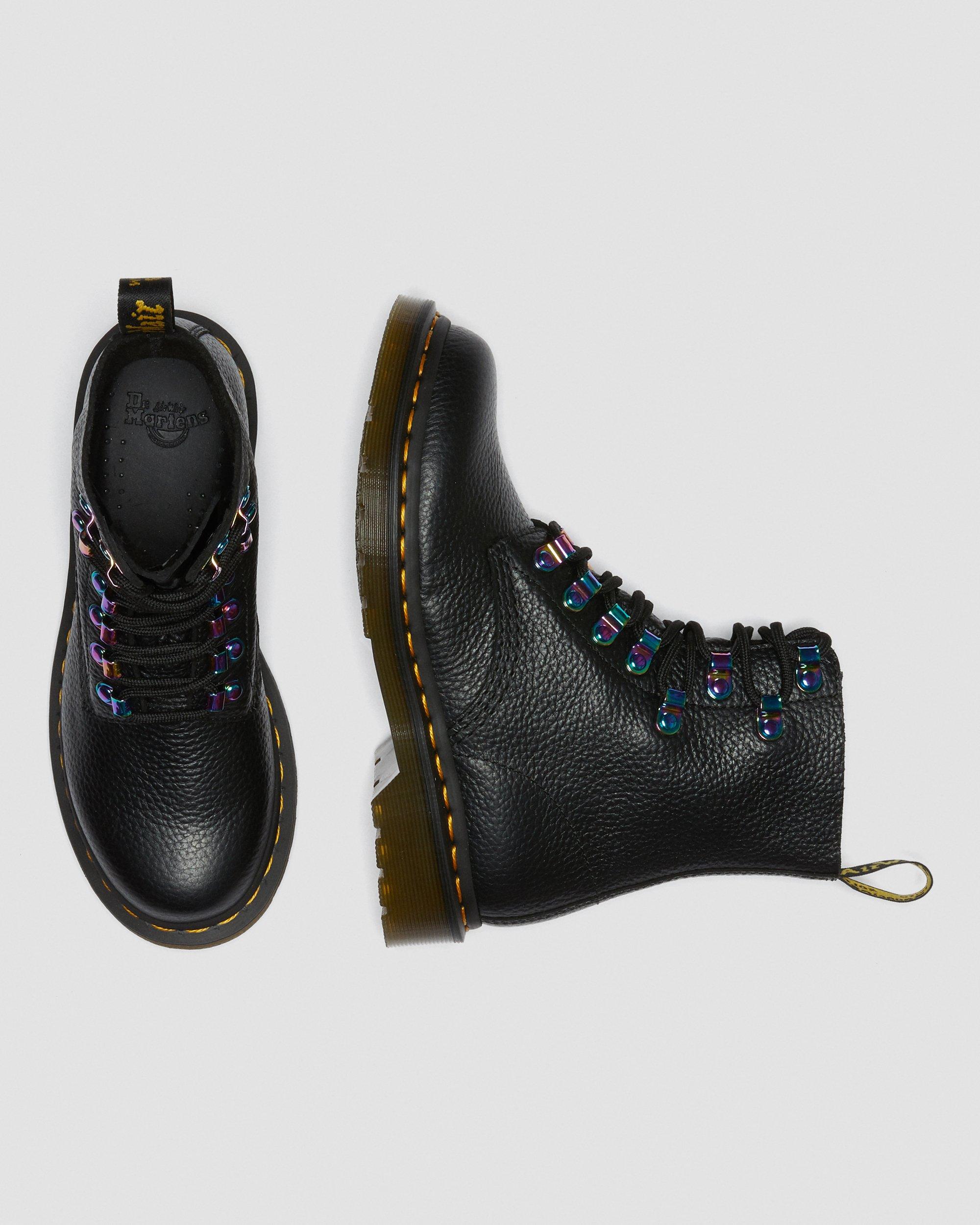 DR MARTENS 1460 Pascal Iridescent Hardware Lace Up Boots
