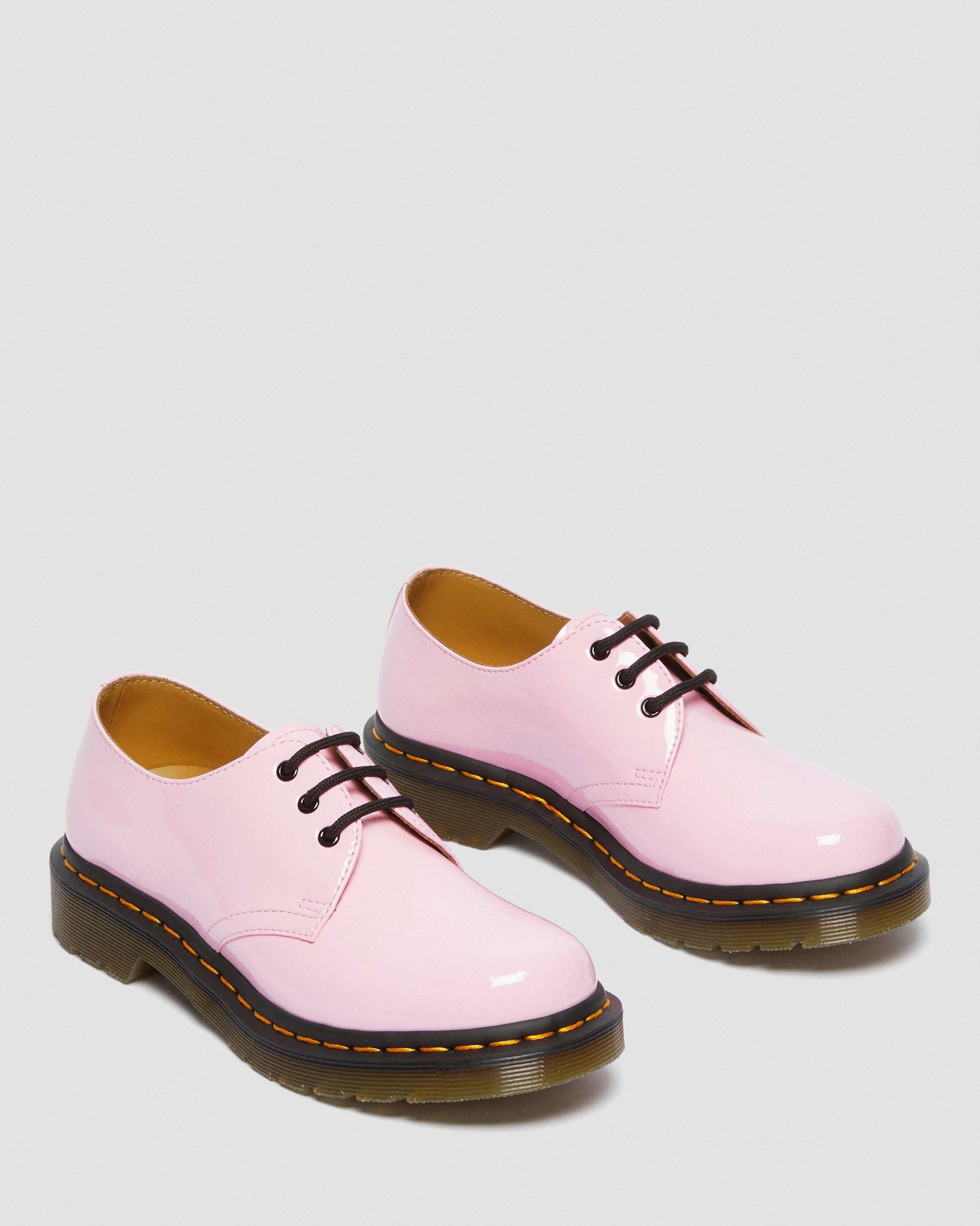 1461 Women's Patent Leather Oxford Shoes in PALE PINK | Dr. Martens™
