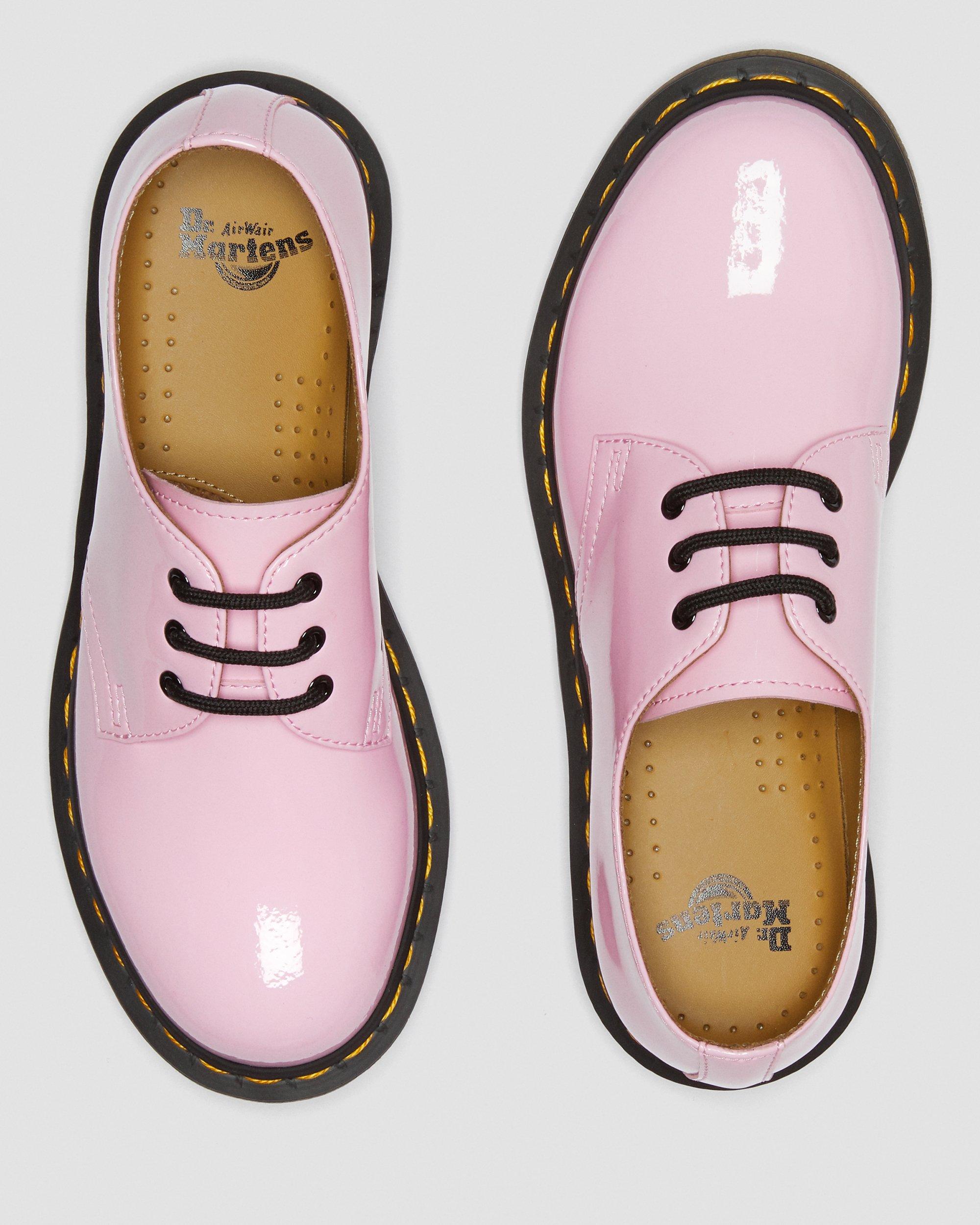 1461 Women's Patent Leather Oxford Shoes in PALE PINK | Dr. Martens™