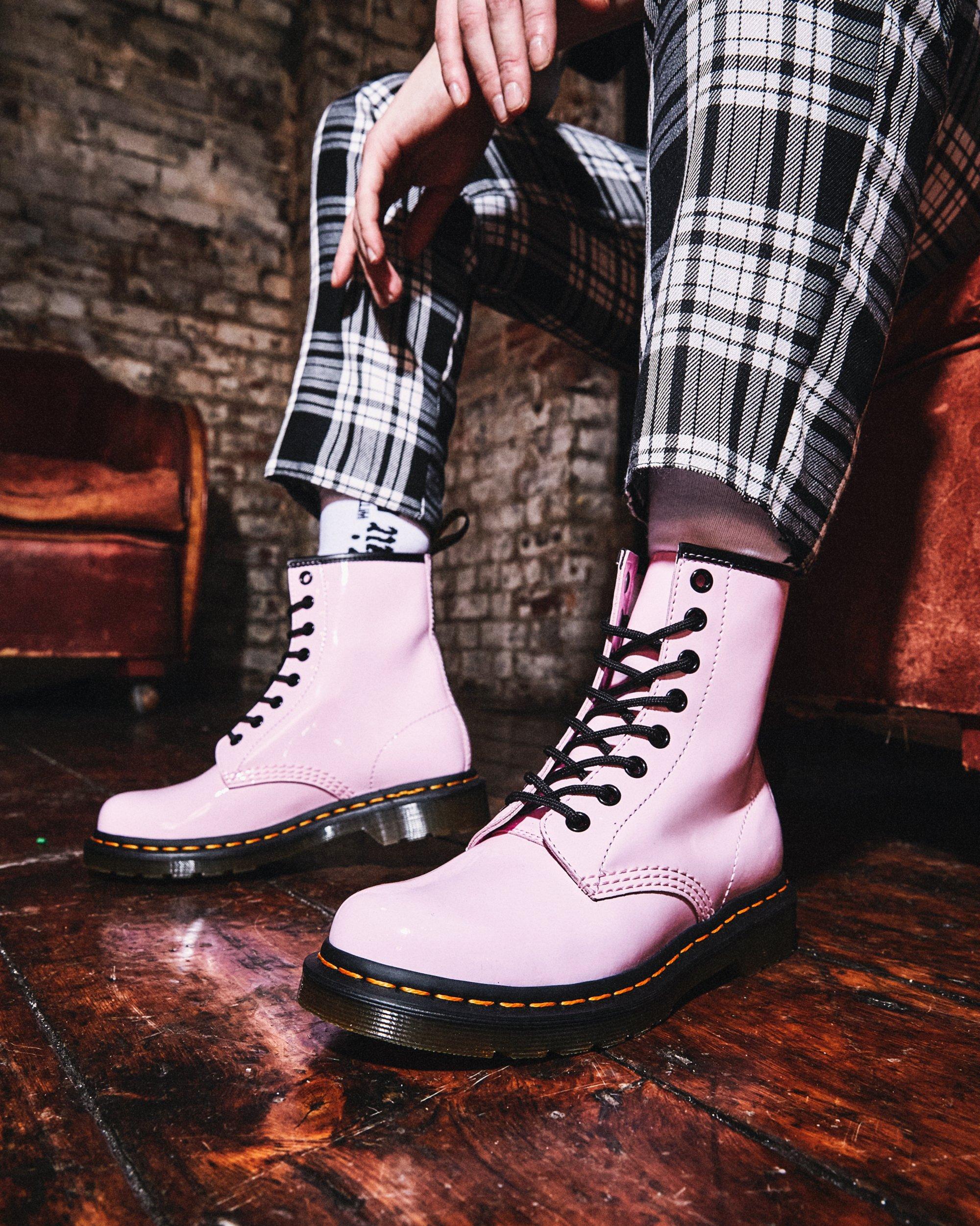 mens pink doc martens