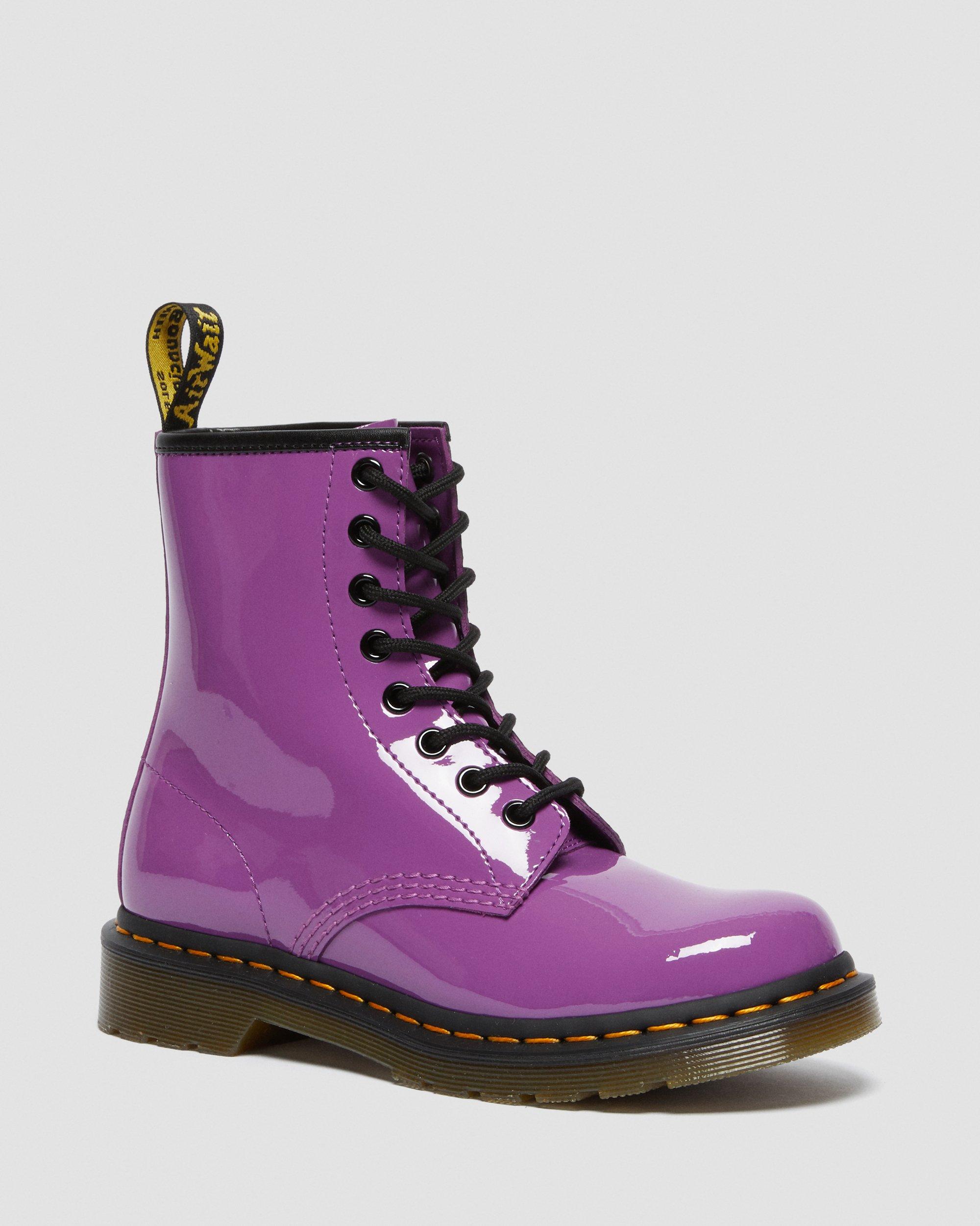 Purple dr martens size hot sale 4