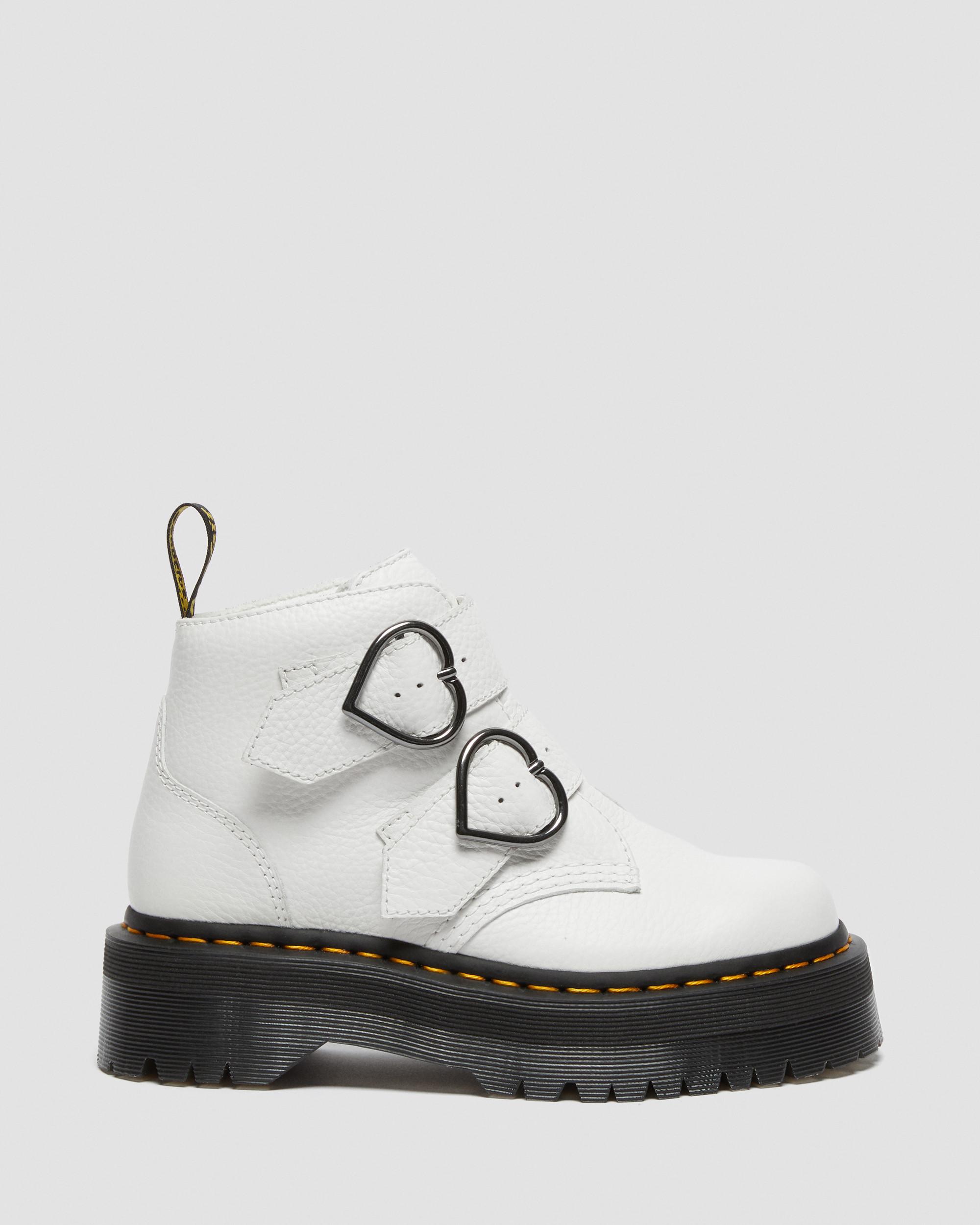 DR MARTENS Devon Heart Leather Platform Boots