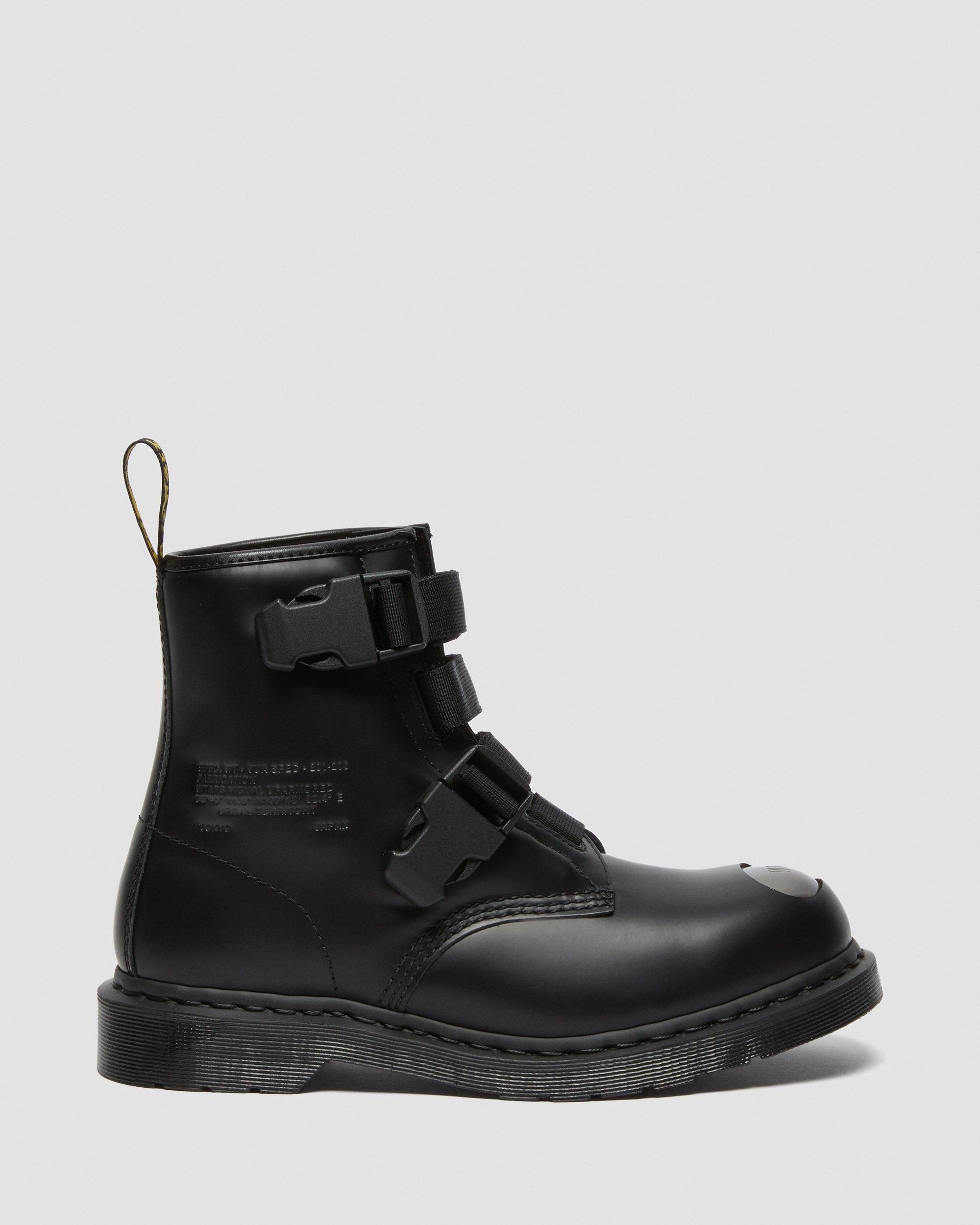 1460 WTAPS LEATHER STRAP BOOTS in BLACK | Dr. Martens™