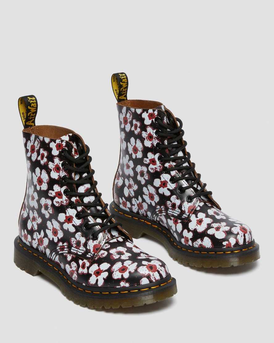 https://i1.adis.ws/i/drmartens/26456002.88.jpg?$large$1460 Pascal Floral Leather Ankle Boots | Dr Martens