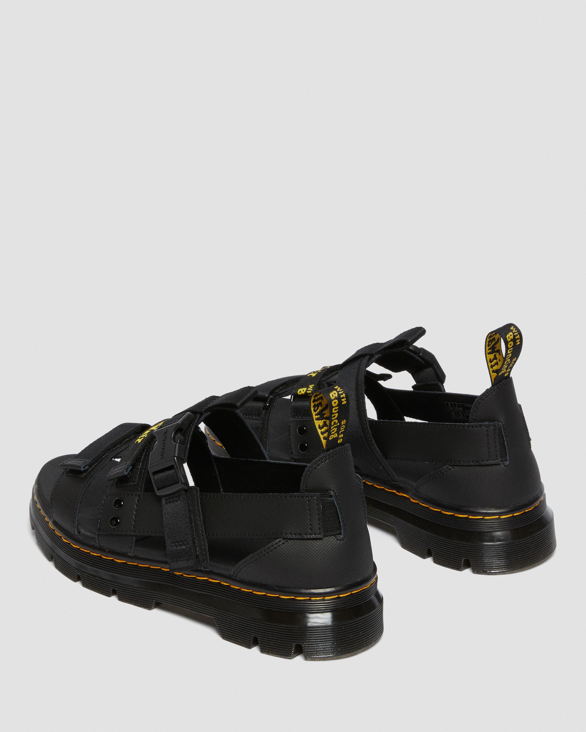 Pearson Webbing Sandals in Black