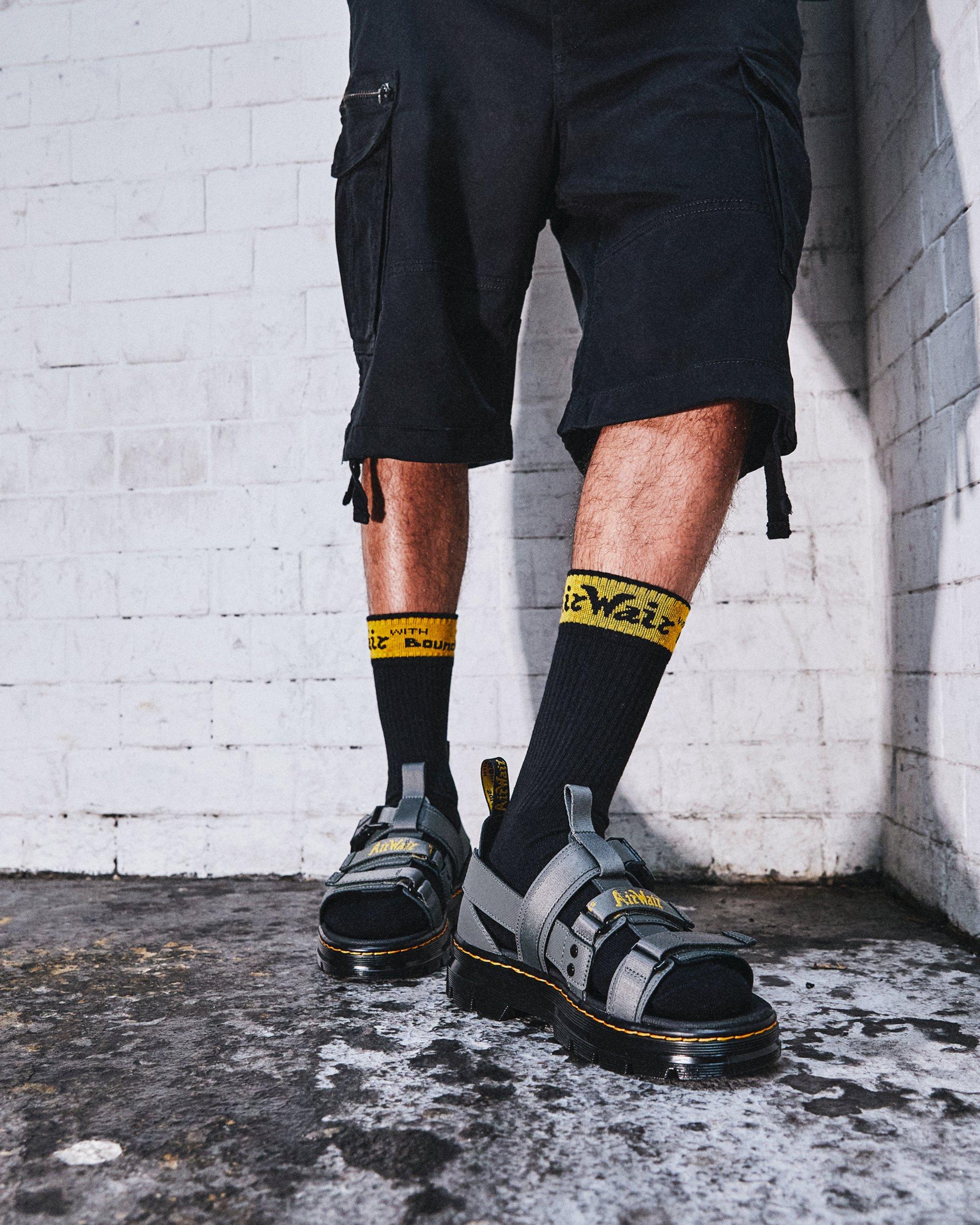 Pearson Webbing Sandals in GUNMETAL | Dr. Martens™