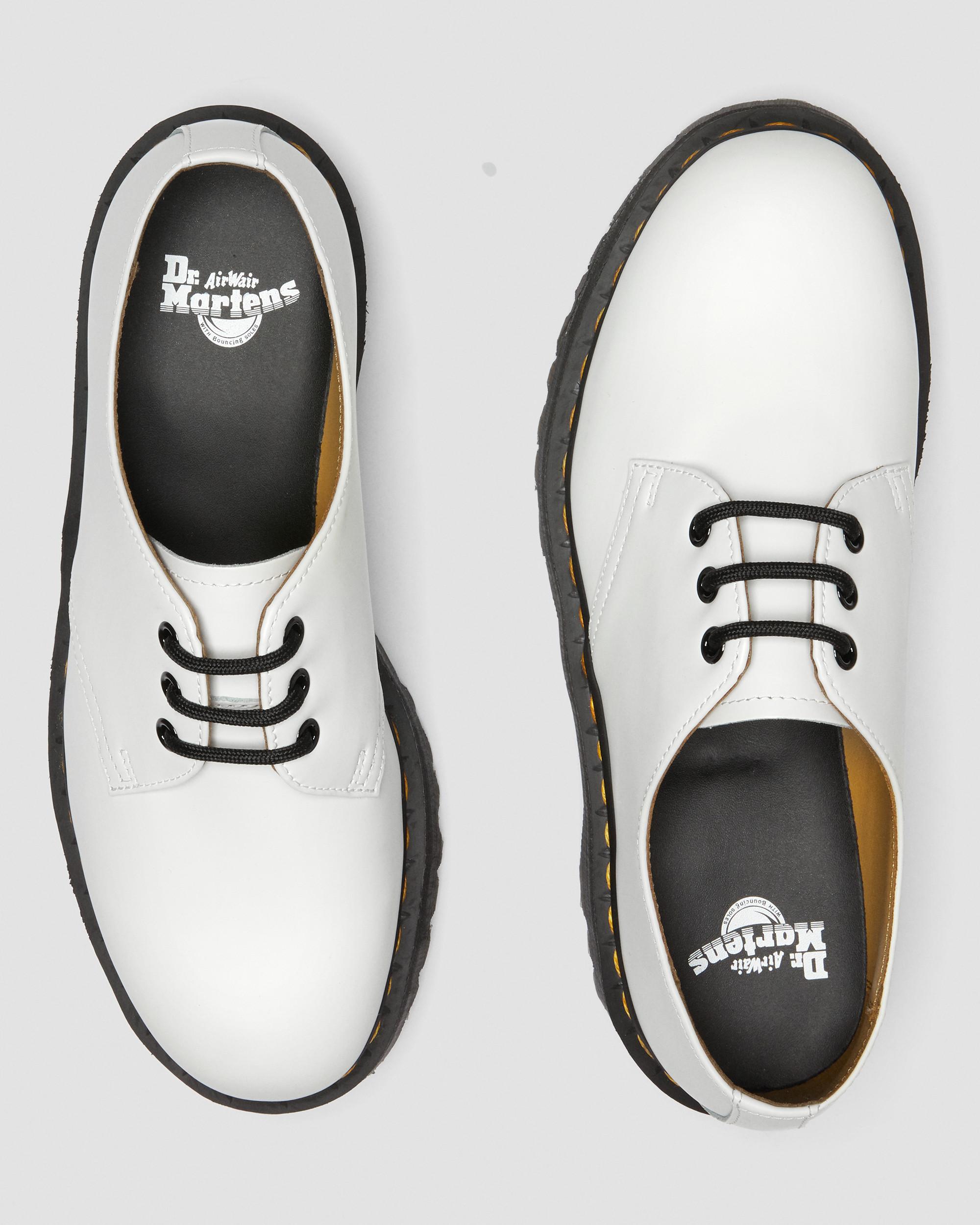 1461 Smooth Leather Platform Shoes in WHITE | Dr. Martens™