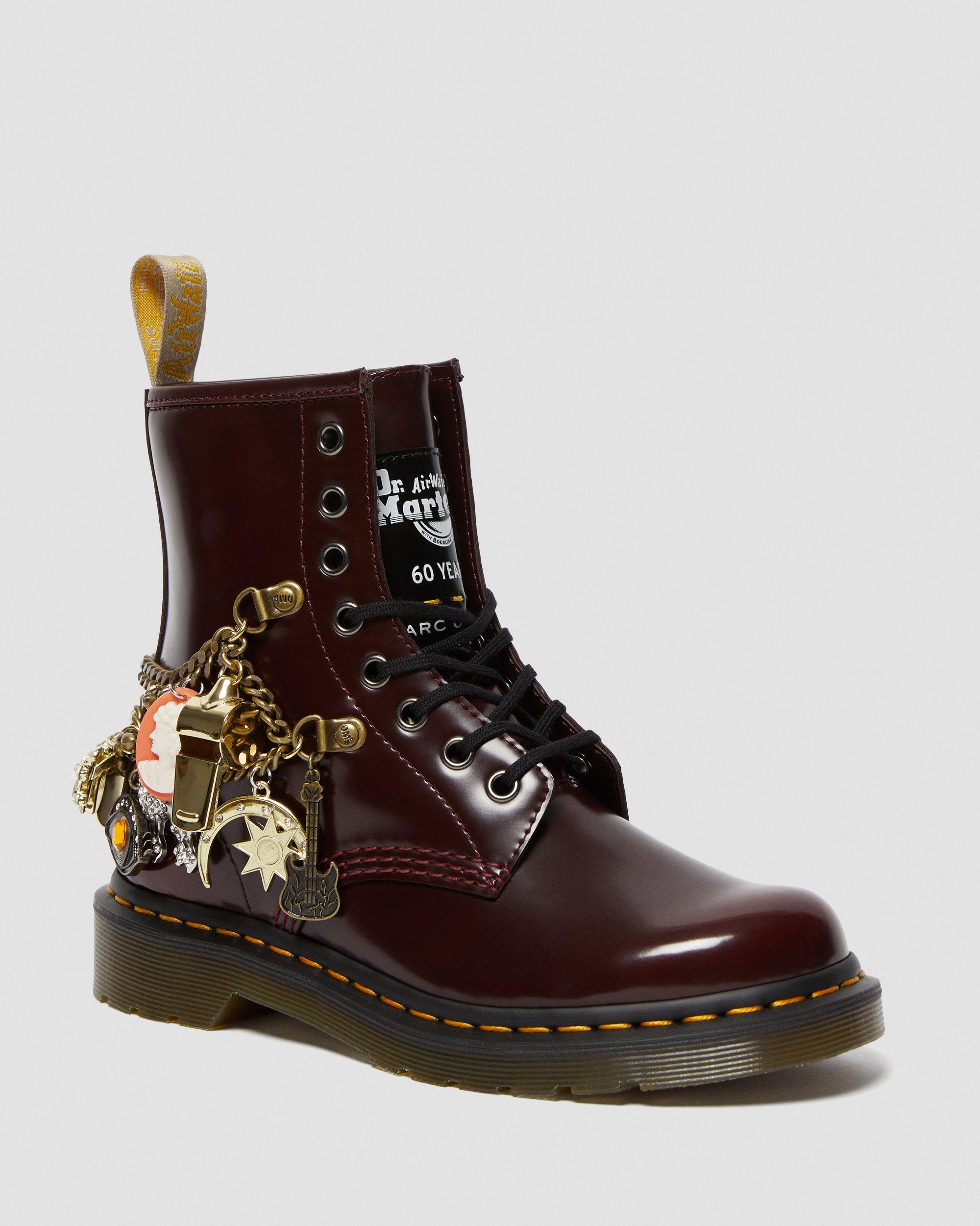 1460 Marc Jacobs Vegan Lace Up Boots in CHERRY RED | Dr. Martens™