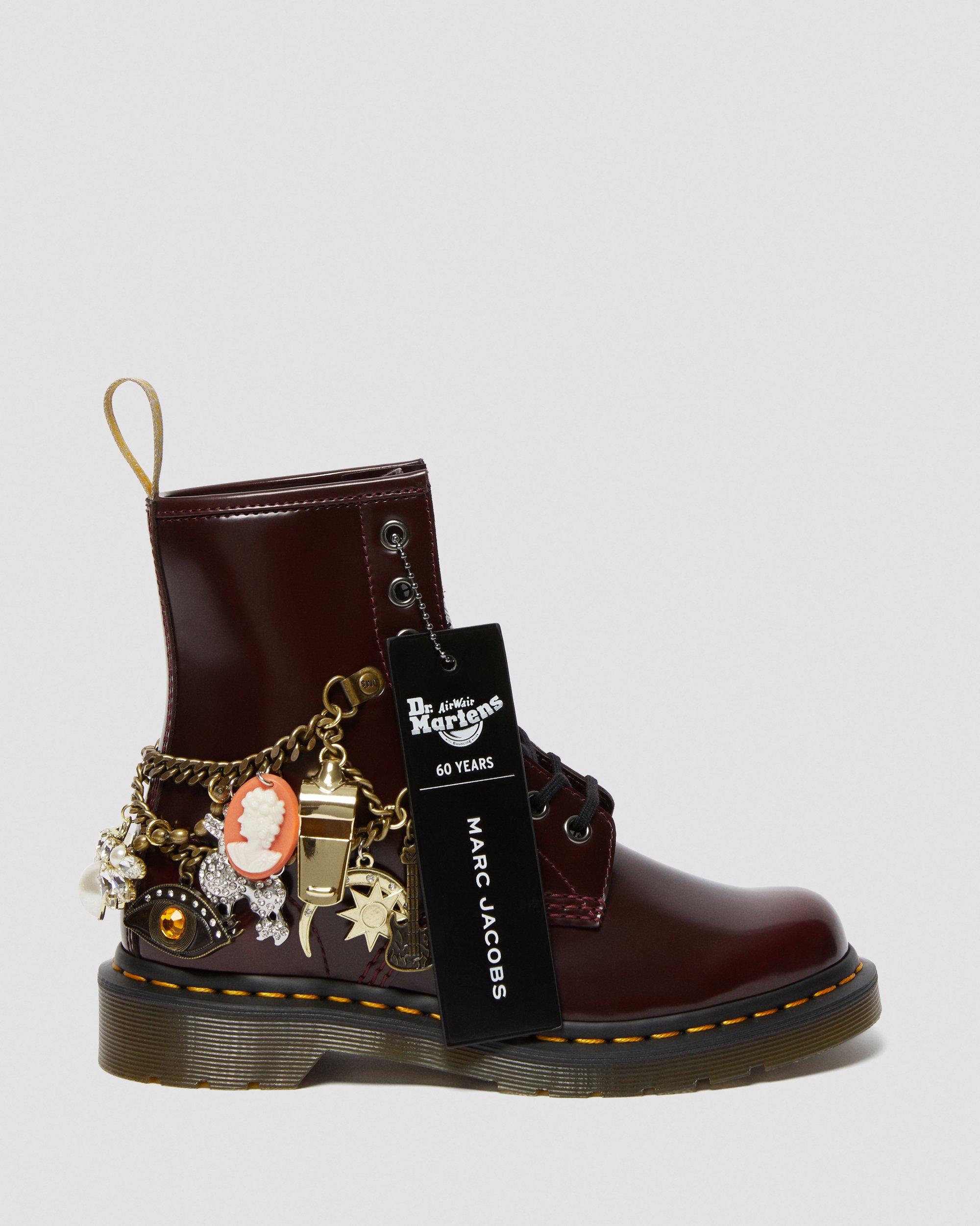 1460 Marc Jacobs Vegan Lace Up Boots in CHERRY RED | Dr. Martens™