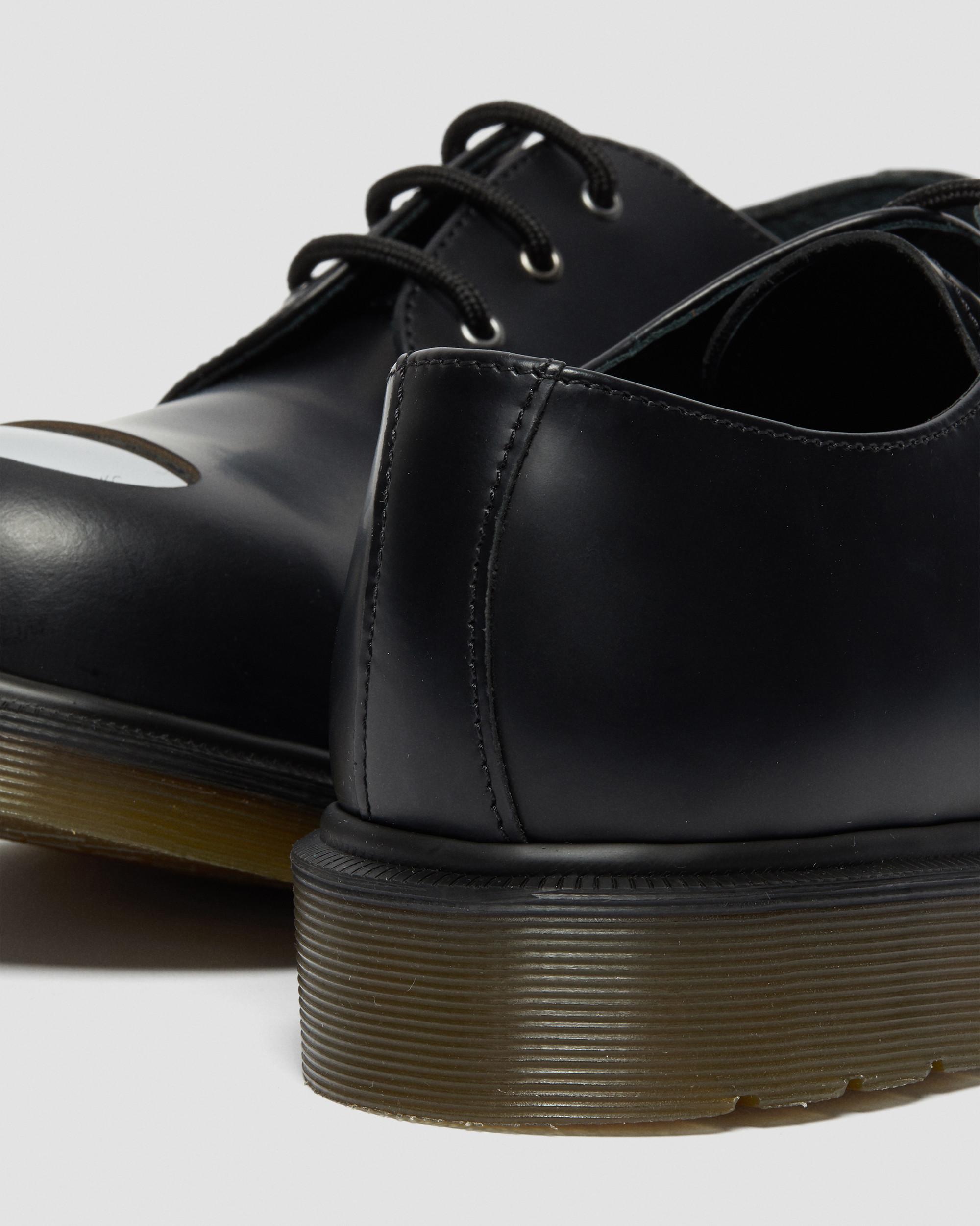 -4 Martens 1925Z Welt Black Steel Toe-Cap Shoes Vintage Dr Made in England 