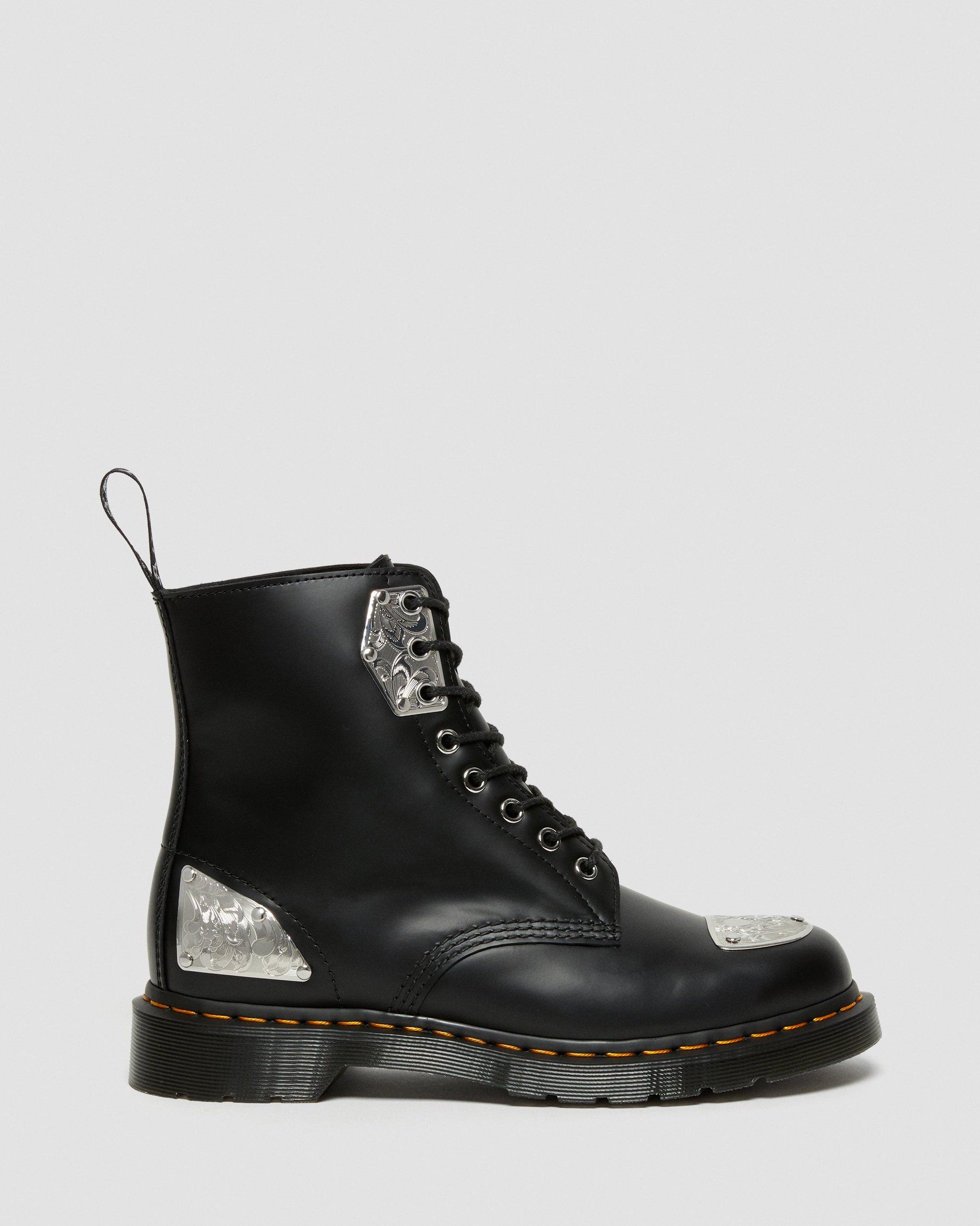 King Nerd 1460 Leather Lace Up Boots, Black | Dr. Martens