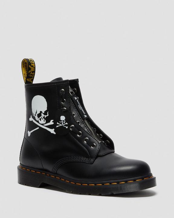 1460 Mastermind Leather Lace Up Boots in Black | Dr. Martens 1460 Mastermind Leather Lace Up Boots in Black | Dr. Martens