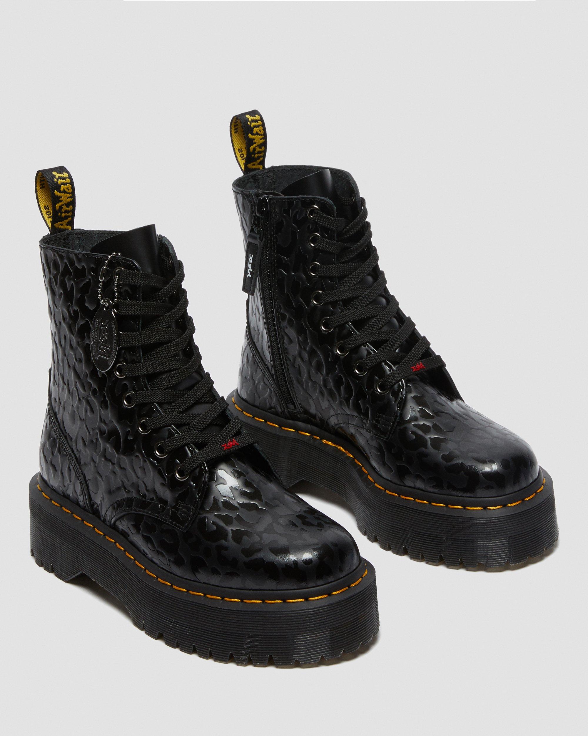 DR MARTENS Jadon X-Girl Leather Platform Boots