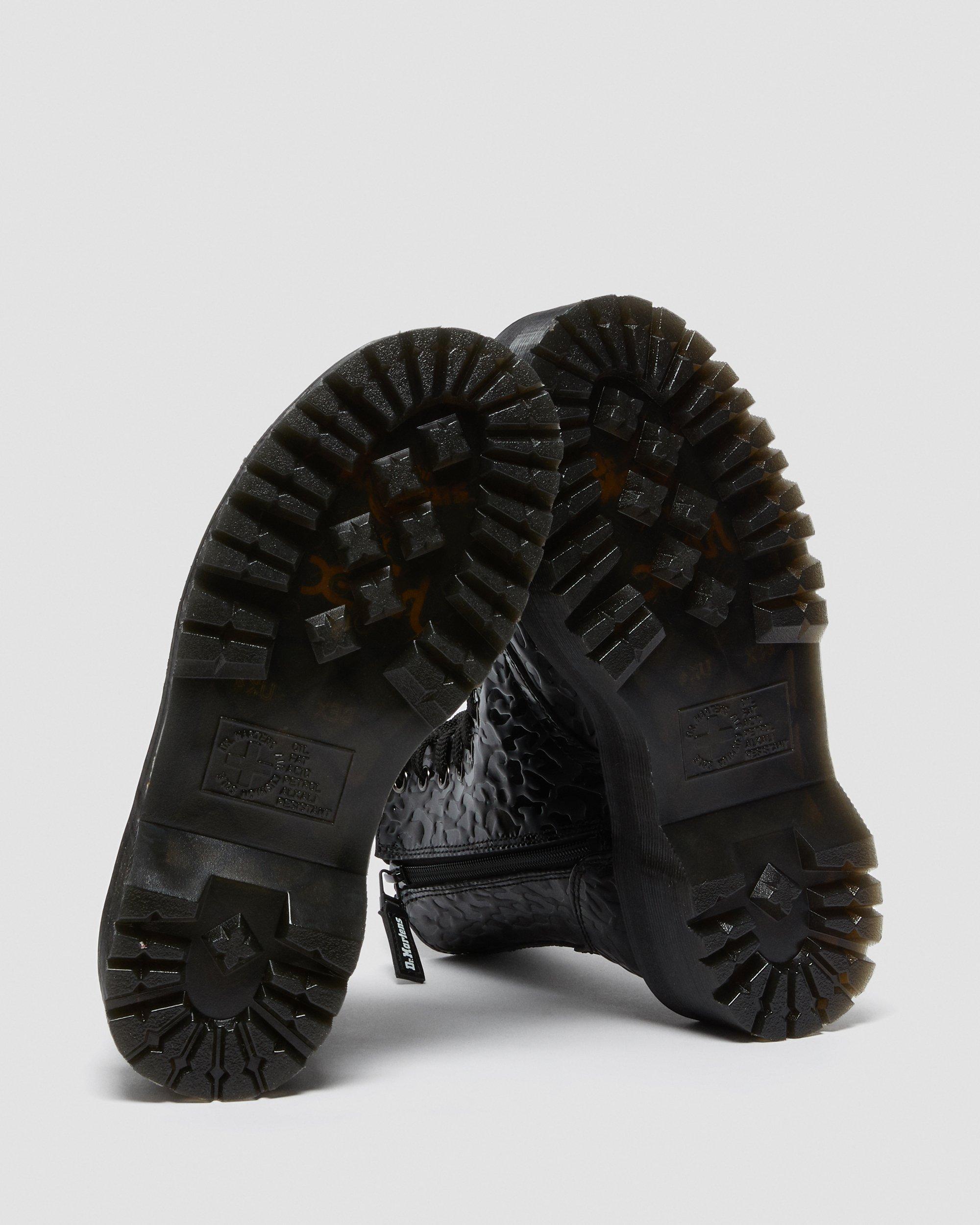 Jadon X-Girl Leather Platform Boots in BLACK | Dr. Martens™
