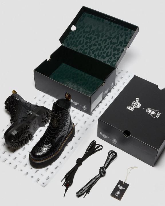 Jadon X-Girl Leather Platform Boots in Black | Dr. Martens Jadon X-Girl Leather Platform Boots in Black | Dr. Martens