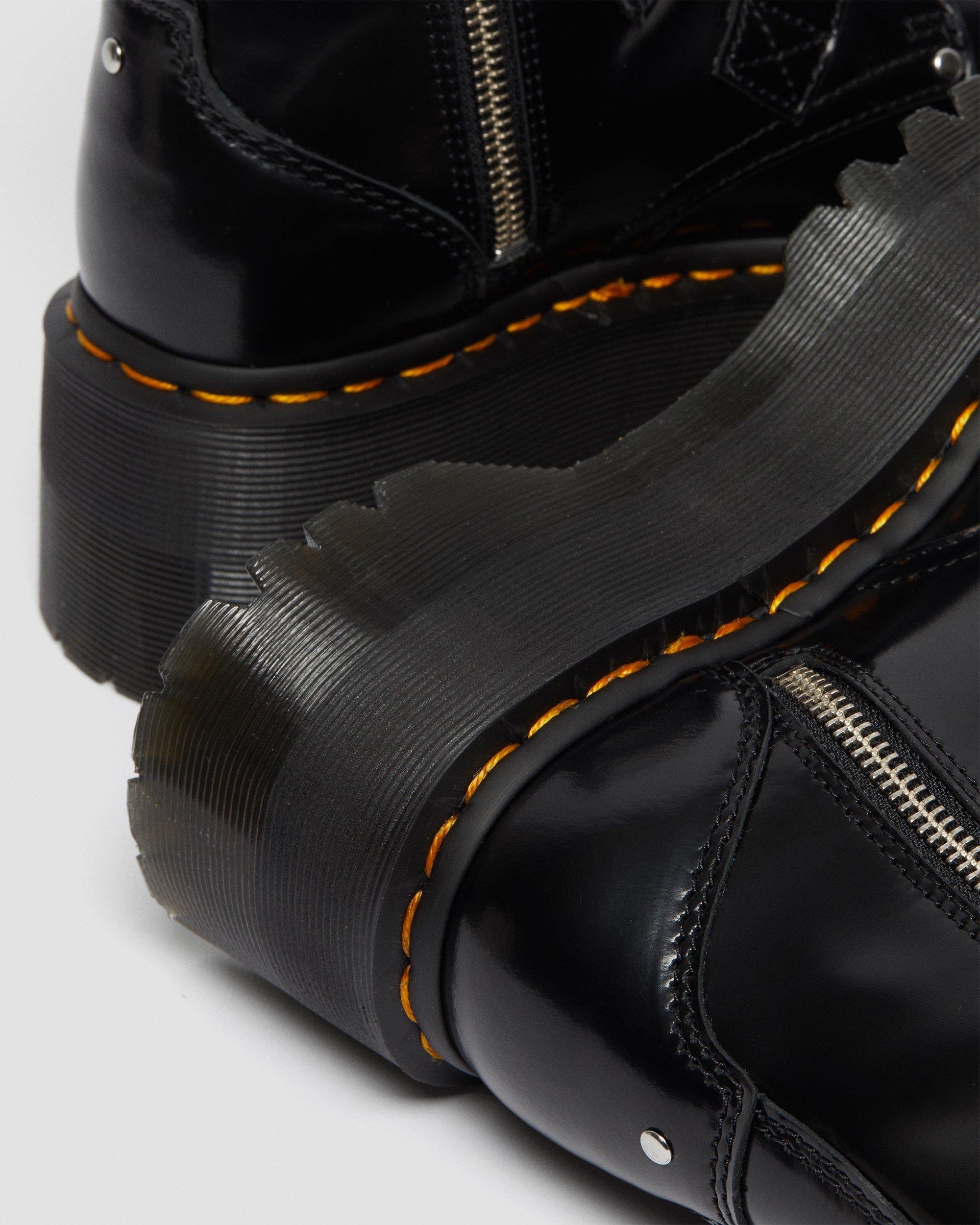 Jadon Max Hardware Leather Platform Boots