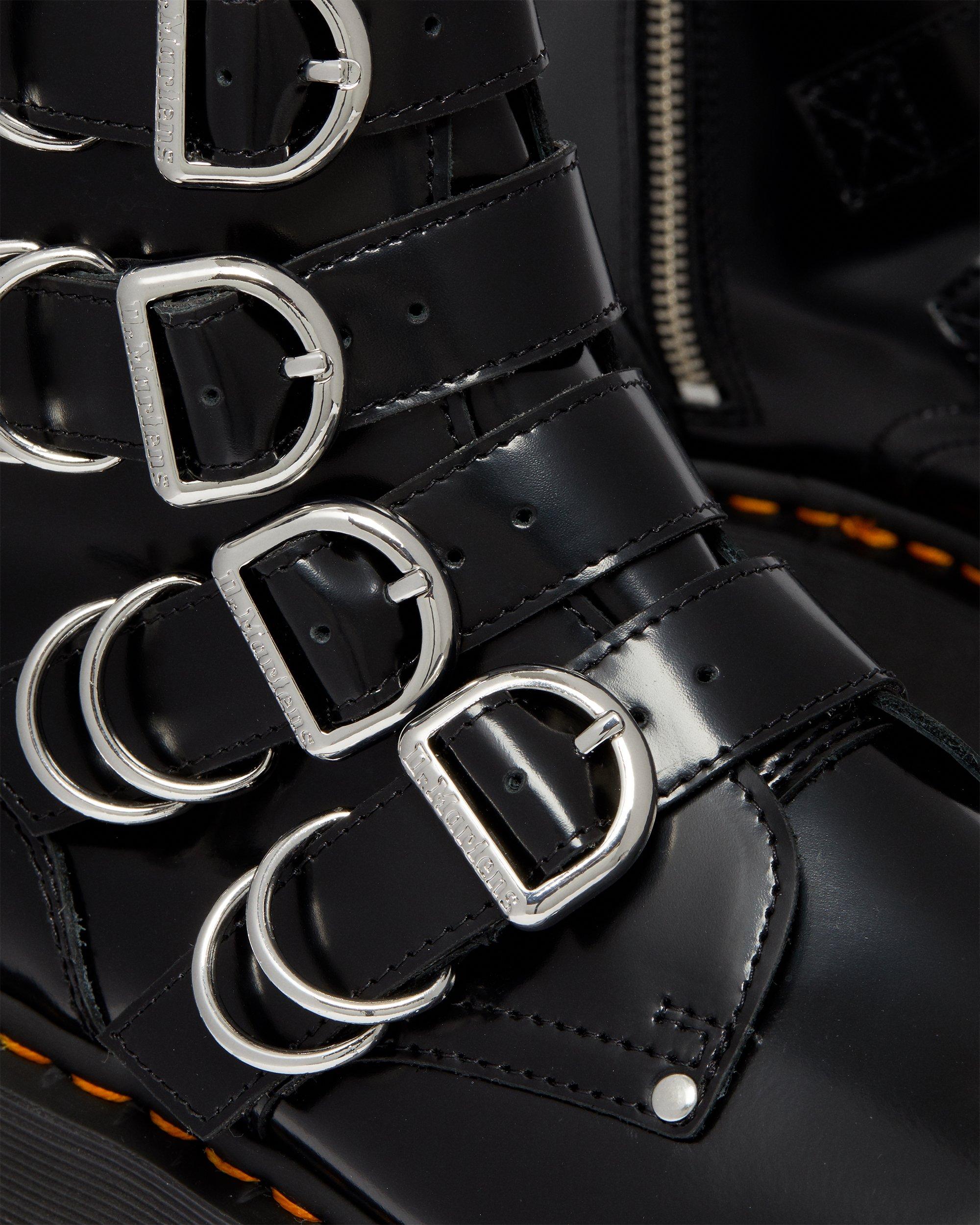 Jadon Max Hardware Leather Platform Boots