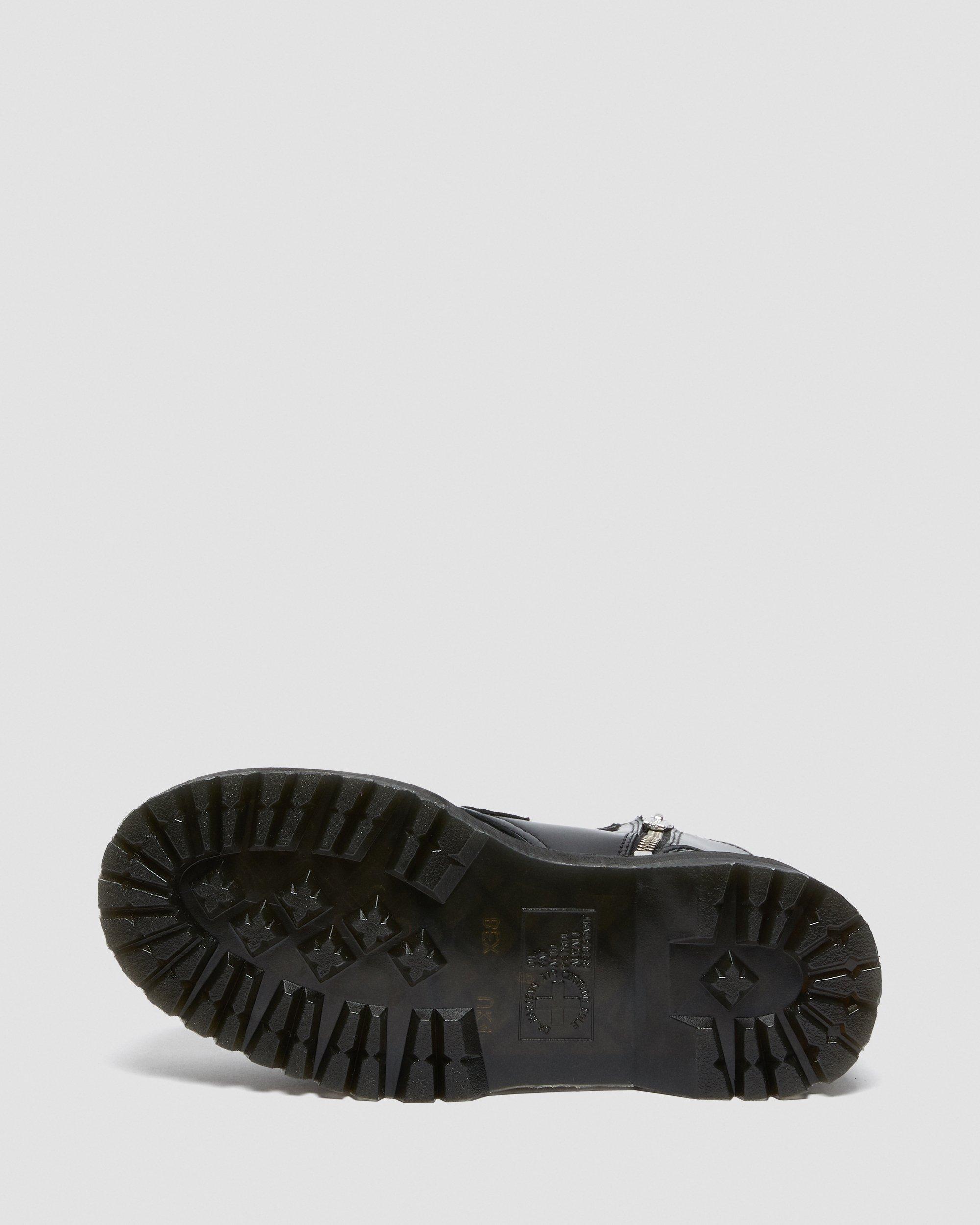 Jadon Max Hardware Leather Platform Boots