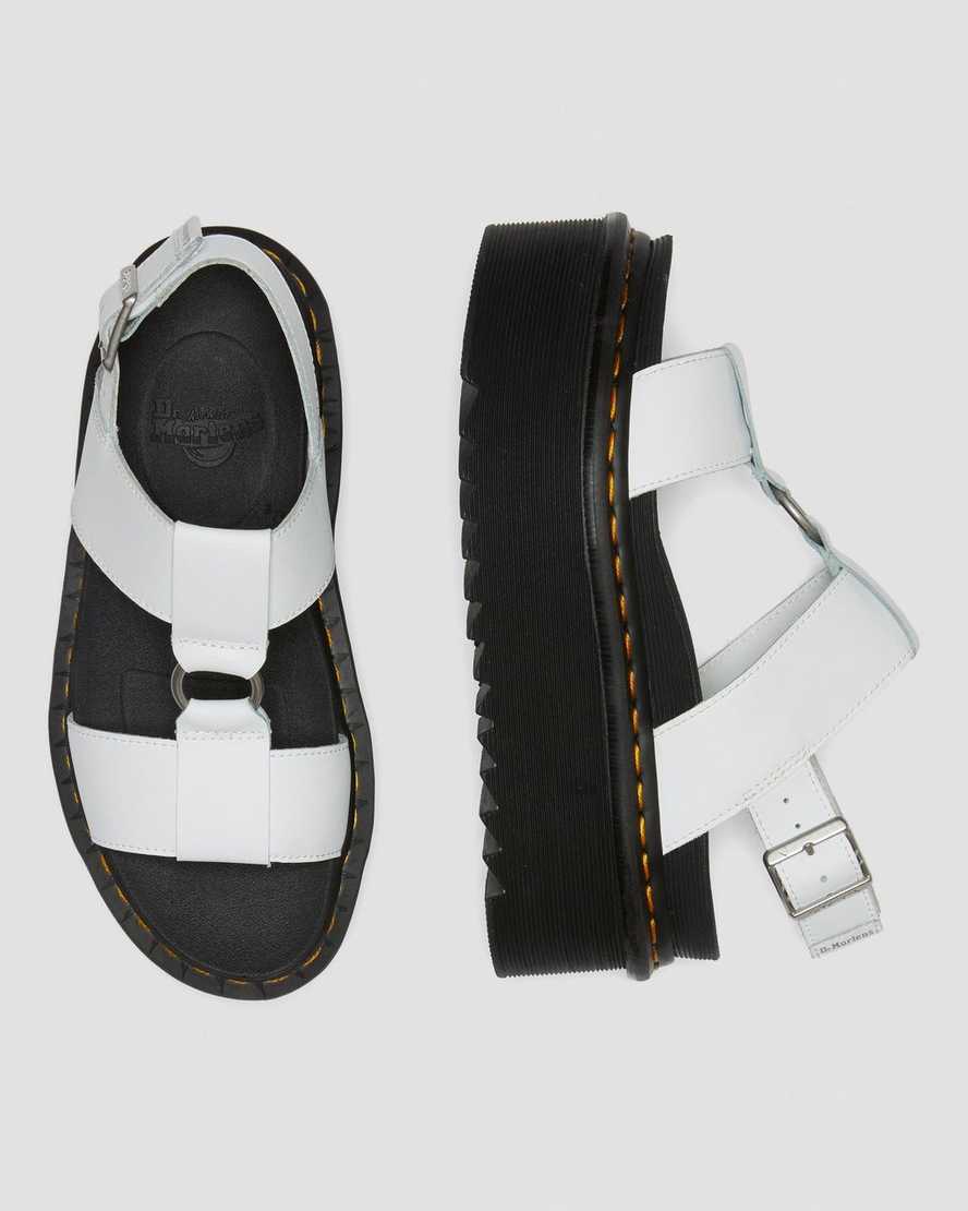 Francis Leather Platform Strap Sandals | Dr. Martens
