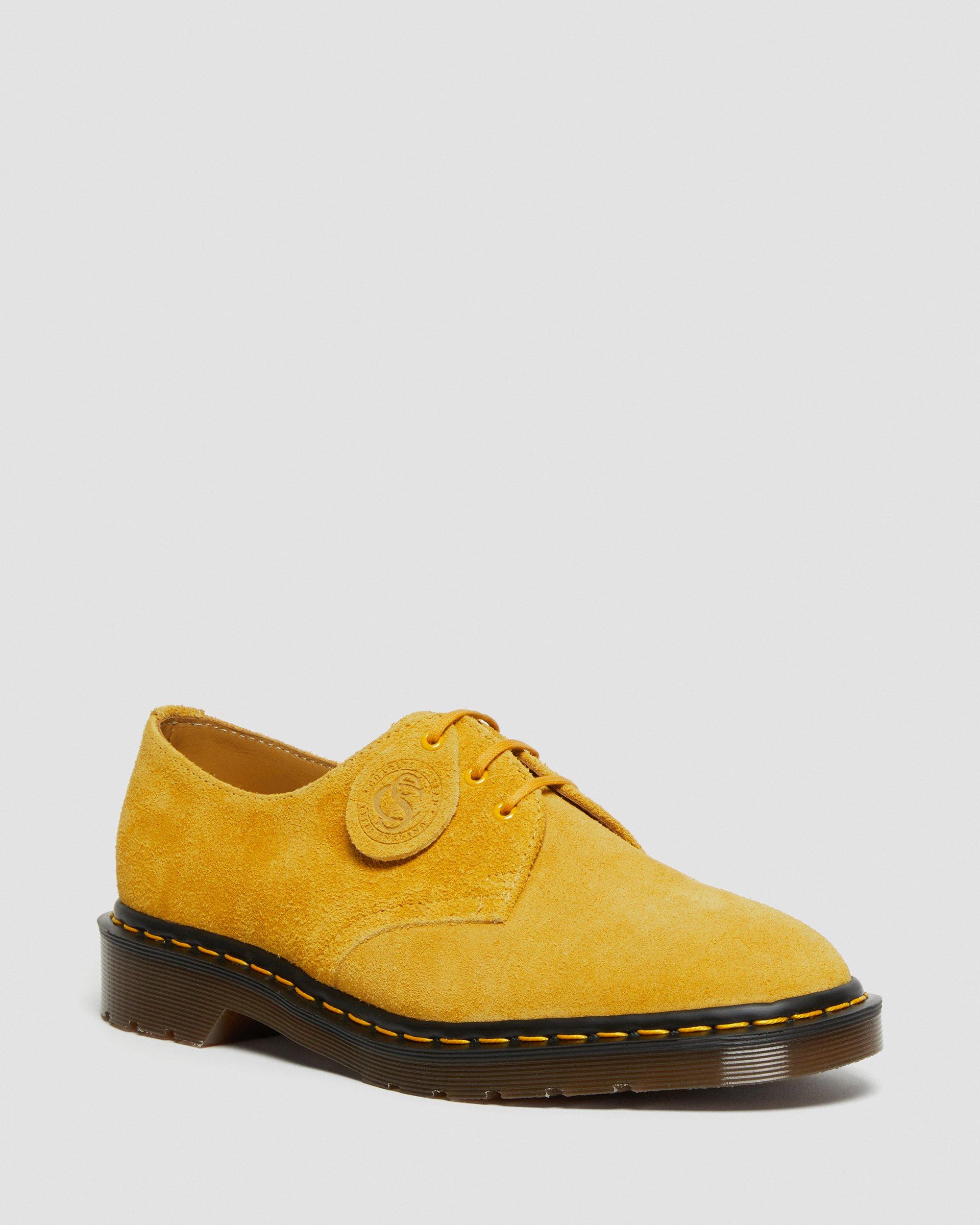 1461 SUEDE LACE UP SHOES in Yellow