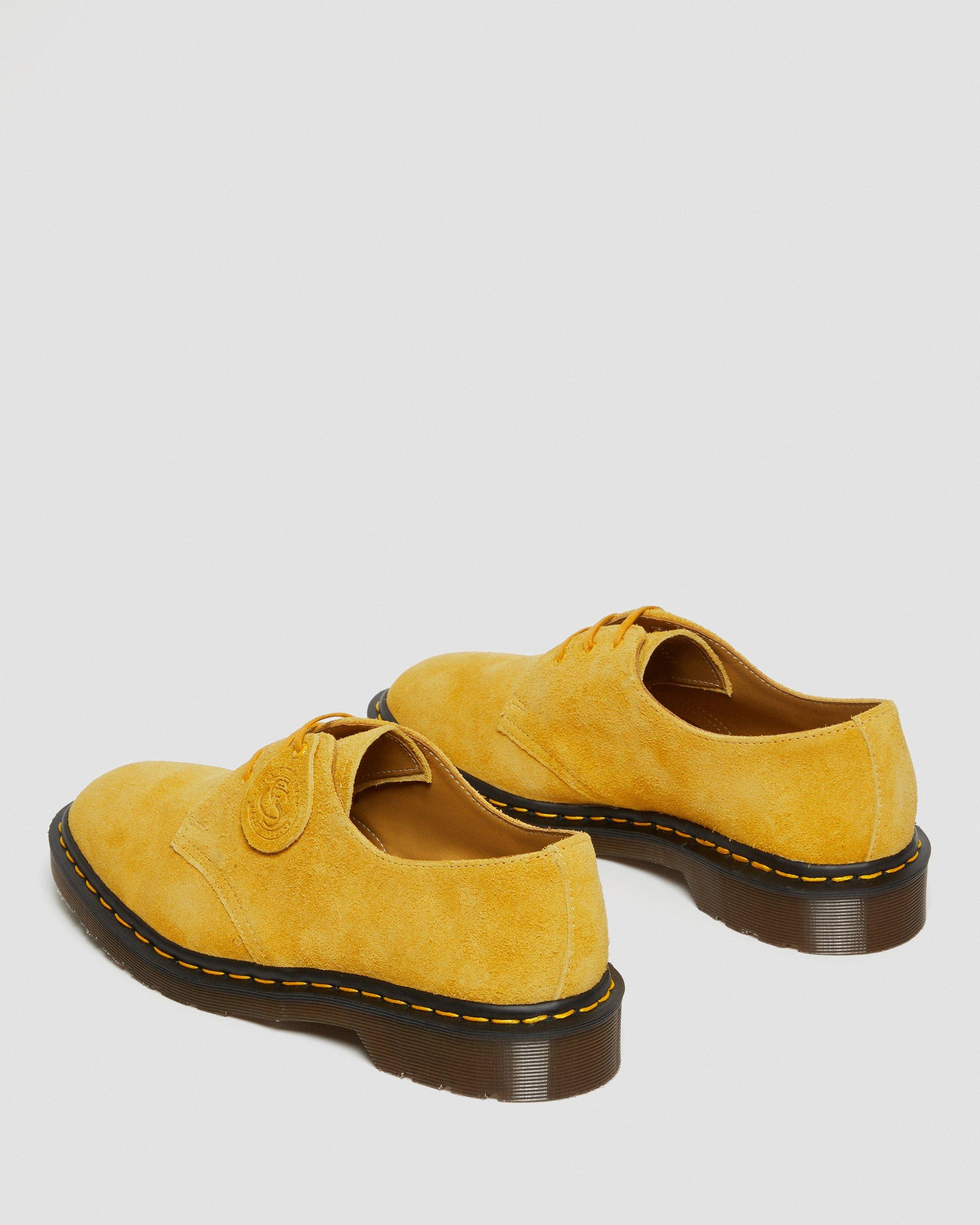 1461 SUEDE LACE UP SHOES in Yellow