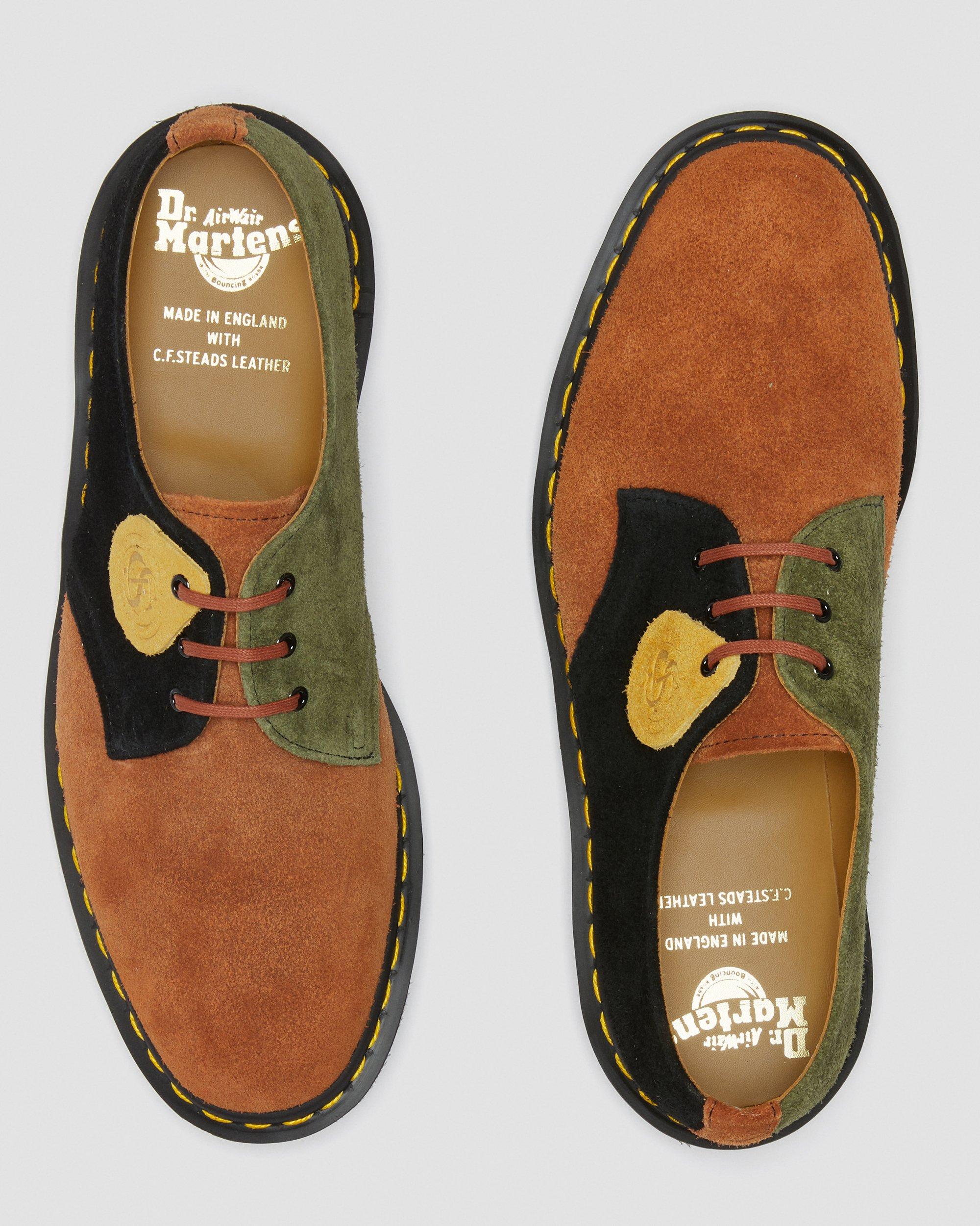 1461 Made In England Suede Oxford Shoes in Tan | Dr. Martens display picture 1