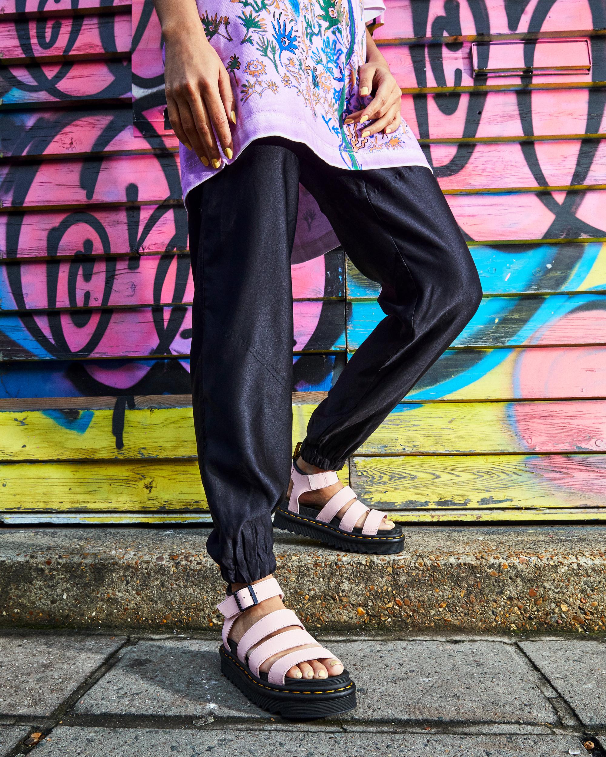 美品 Dr.Martens BLAIRE 厚底サンダル ピンク Y2K 23cm Blaire Hydro Leather Strap Sandals in {{color}} | Dr. Martens™