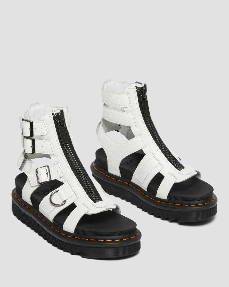 OLSONOlson Zipped Leather Strap Sandals Dr. Martens