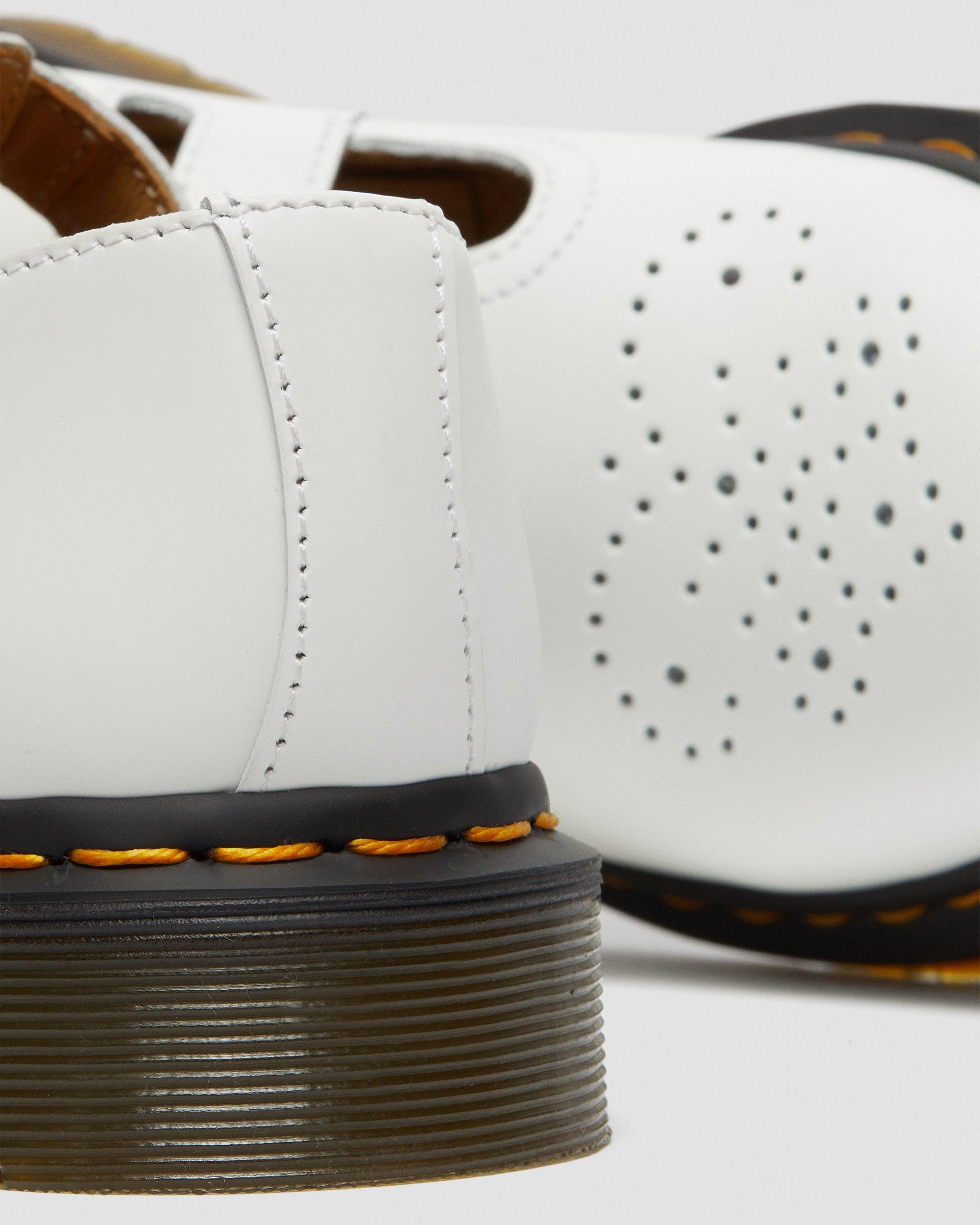 8065 Smooth Leather Mary Jane Shoes in WHITE | Dr. Martens™