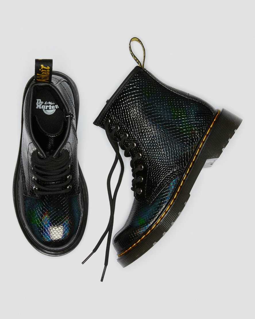 Junior 1460 Reptile Emboss Lace Up Boots | Dr. Martens