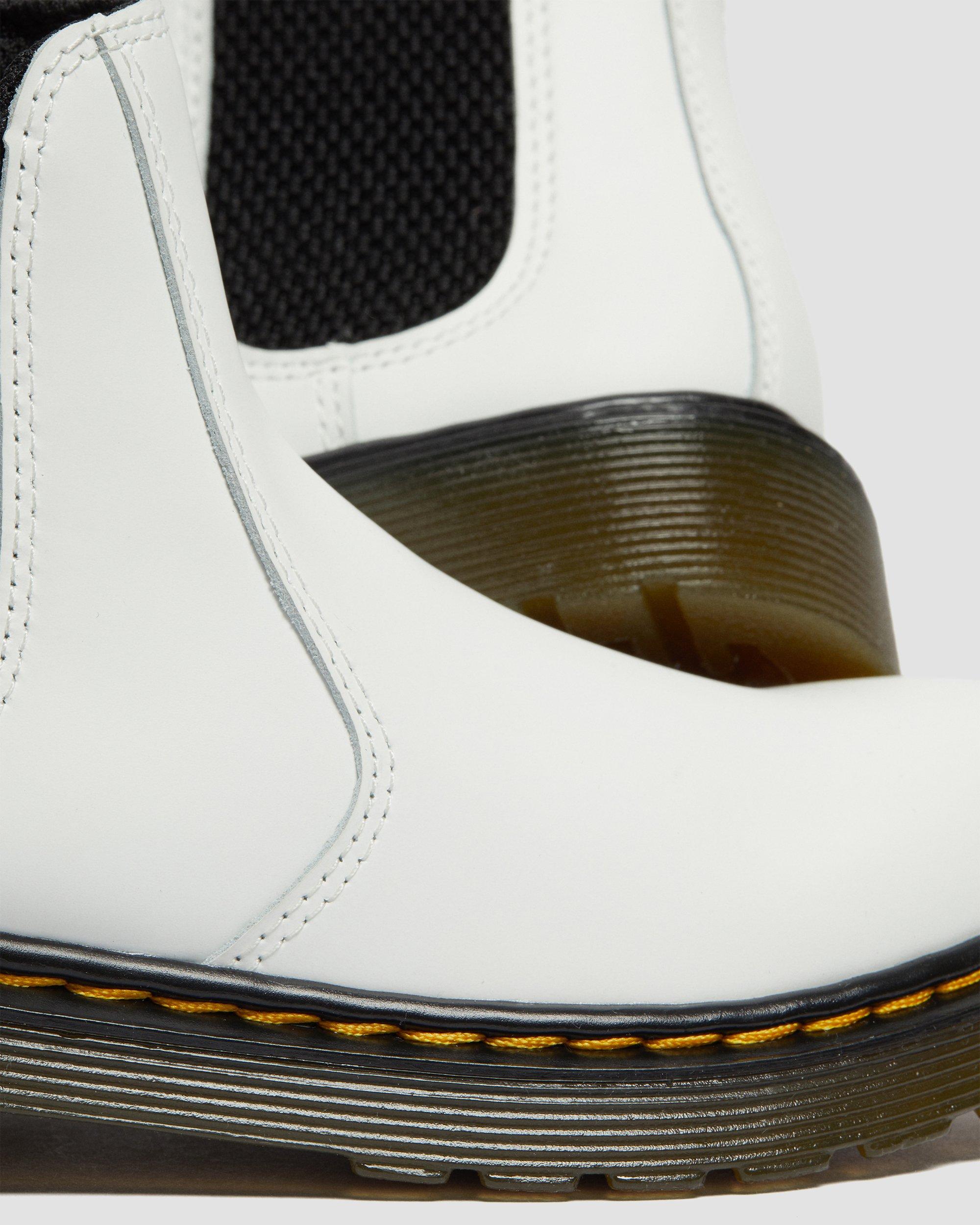 Junior 2976 Leather Chelsea Boots in White | Dr. Martens display picture 2