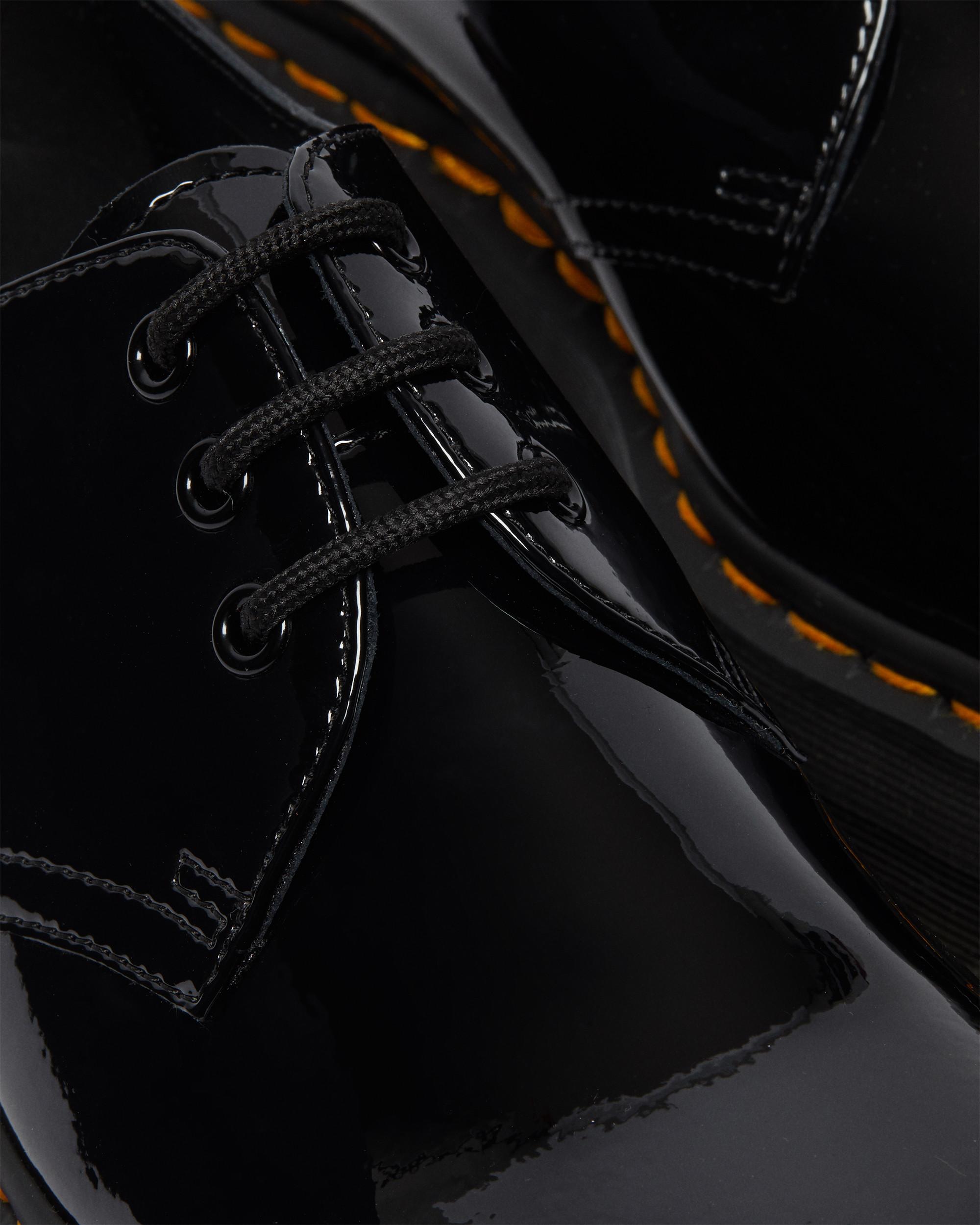 dr martens black patent 1461