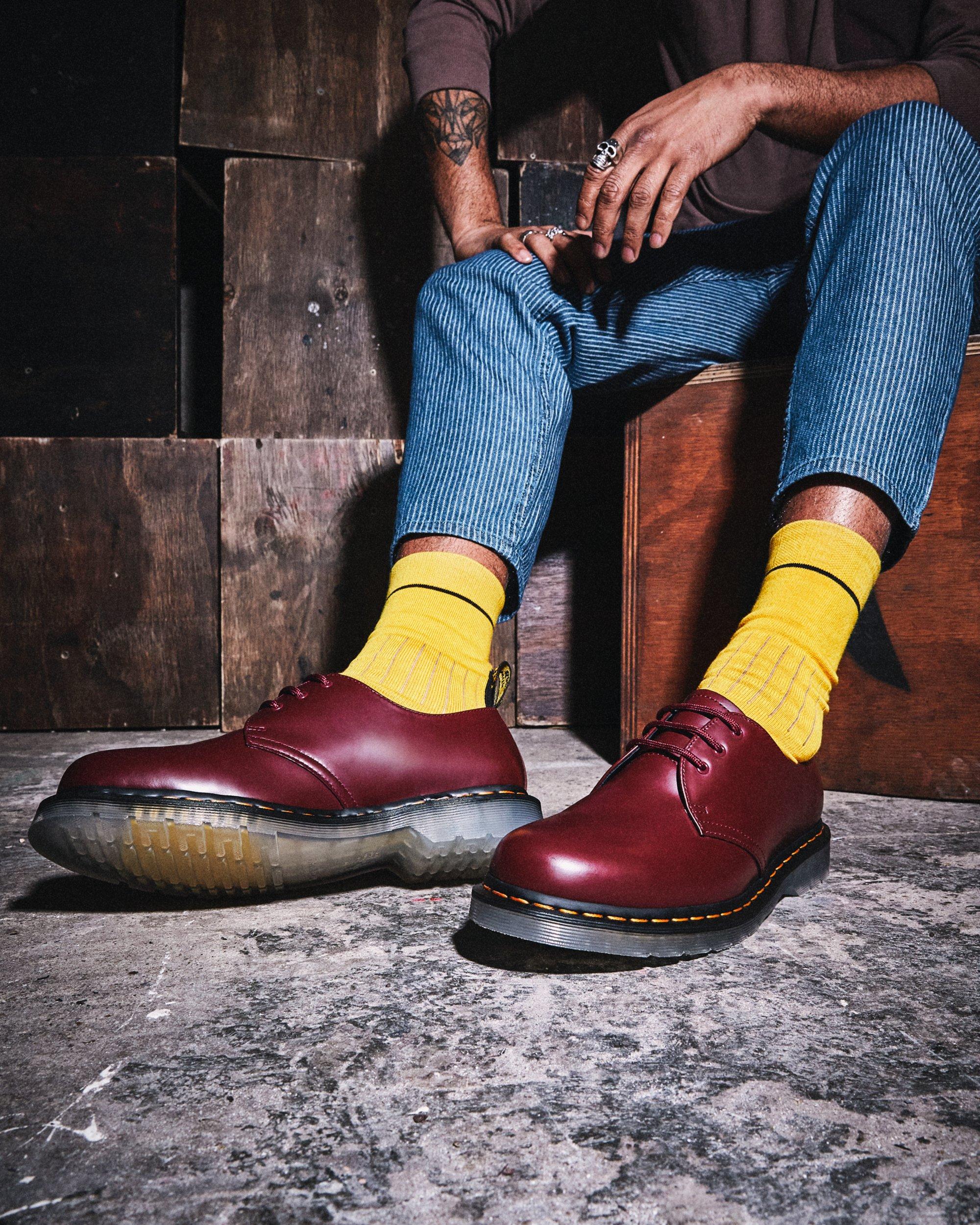 1461 Iced Smooth Leather Oxford Shoes in CHERRY RED | Dr. Martens™