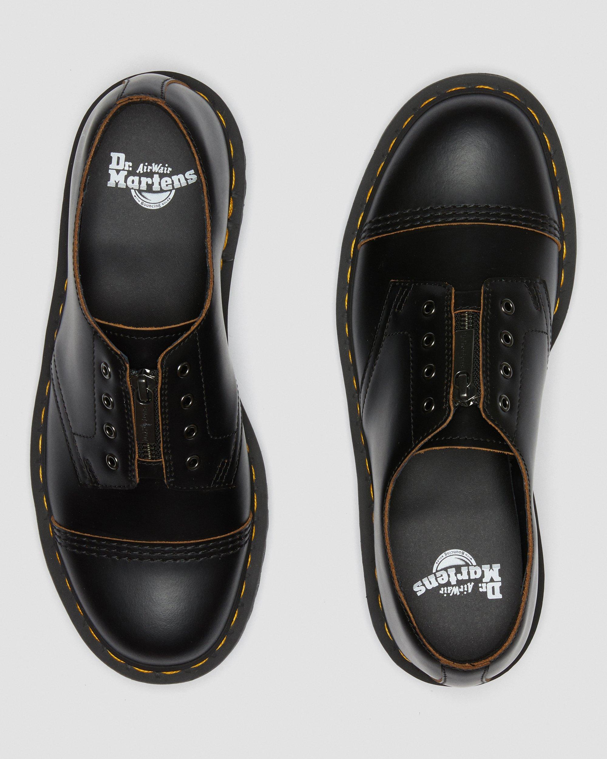 Smiths Laceless Bex Leather Shoes in BLACK | Dr. Martens™