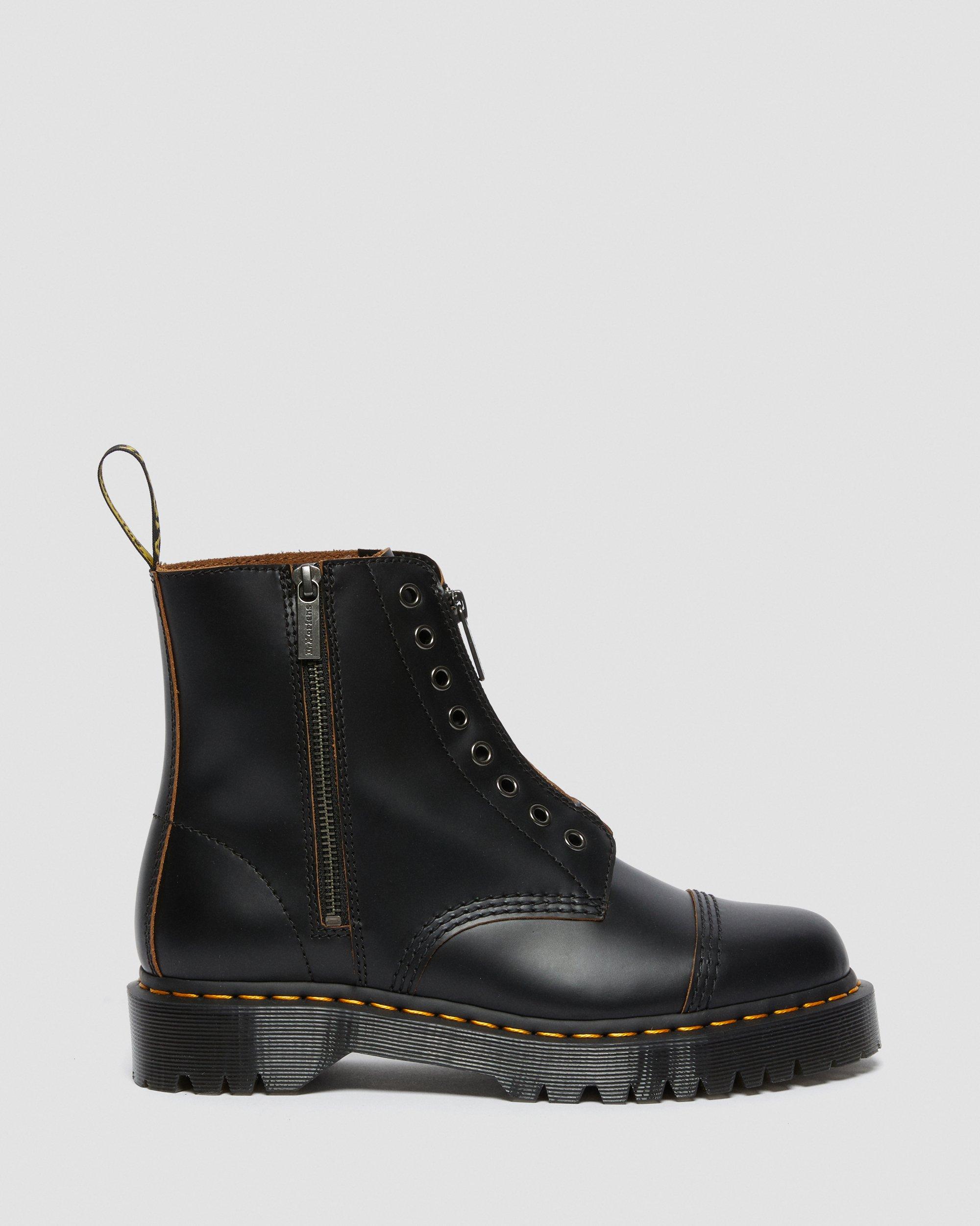 1460 Laceless Bex Leather Boots in Black Martens