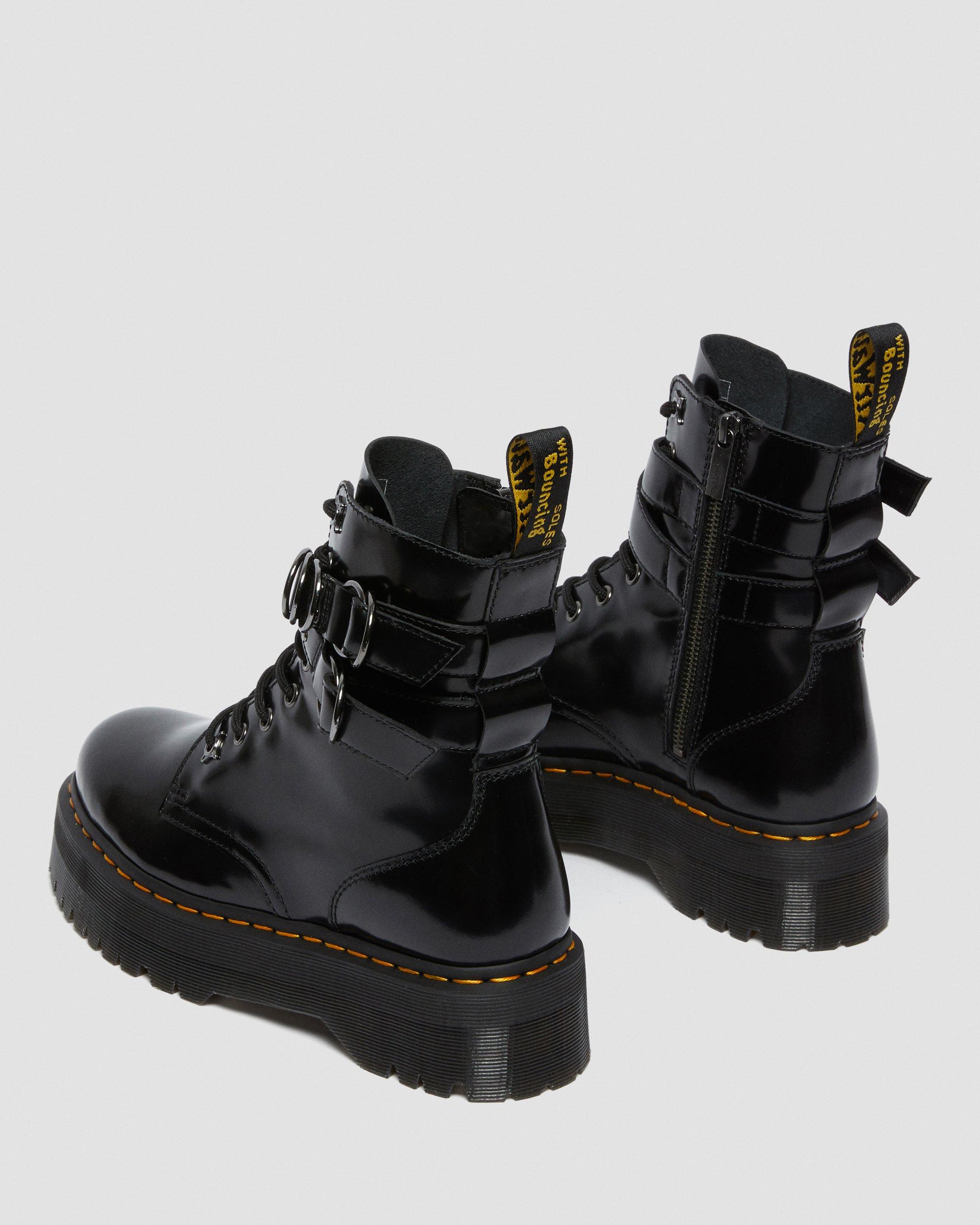 Jadon Hardware Leather Platform Boots | Dr. Martens
