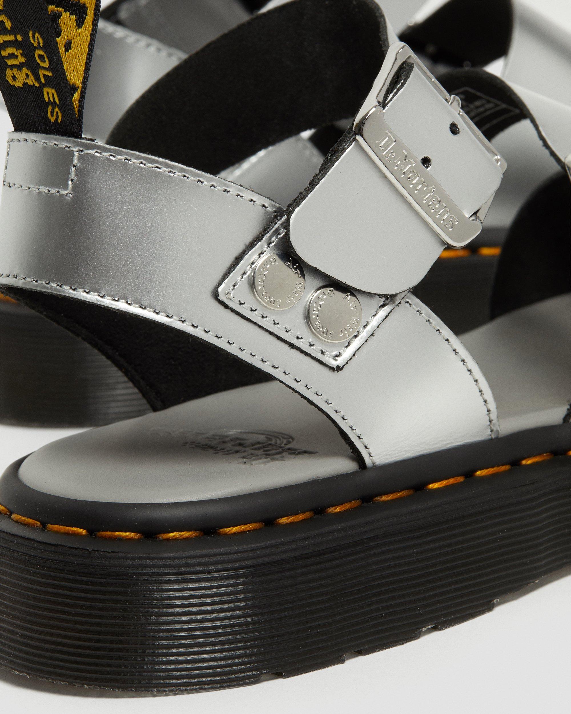 Gryphon Metallic Leather Gladiator Sandals | Dr. Martens