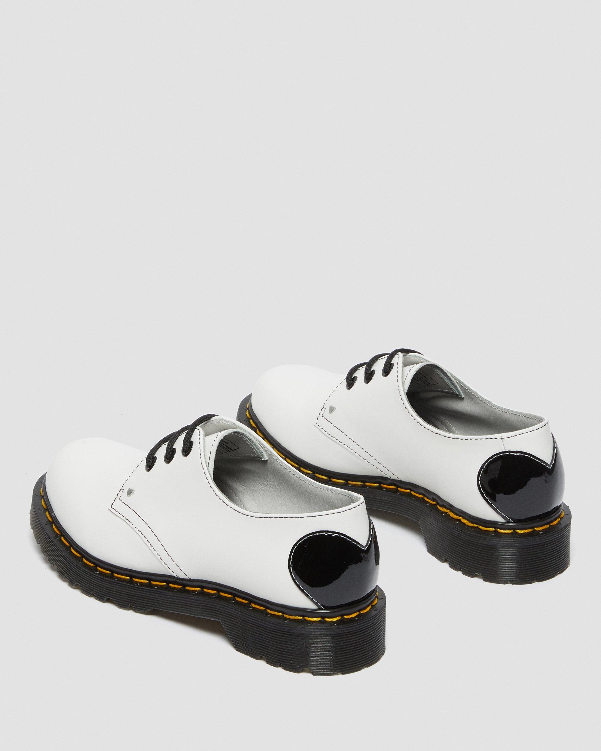 DR MARTENS 1461 Hearts Smooth & Patent Leather Oxford Shoes