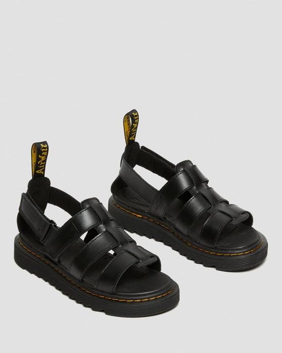 Junior Terry Leather Strap Sandals | Dr. Martens