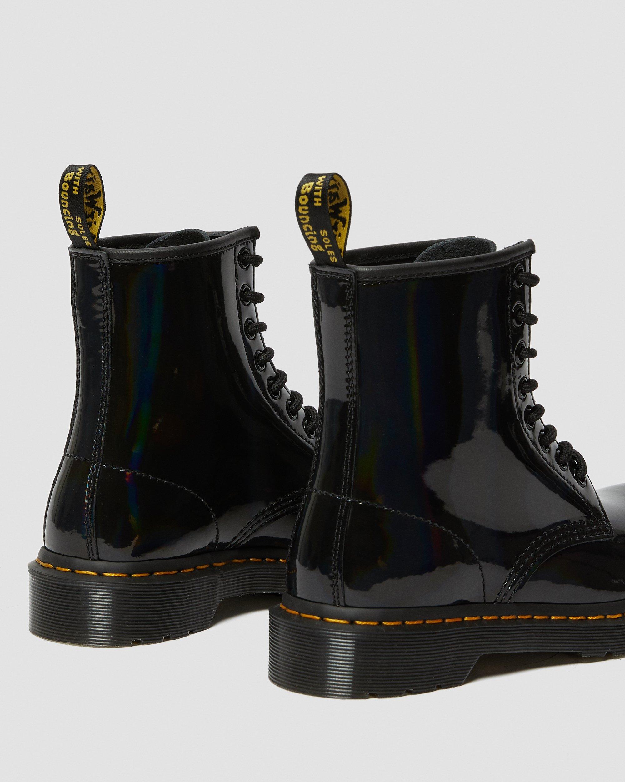 black rainbow doc martens