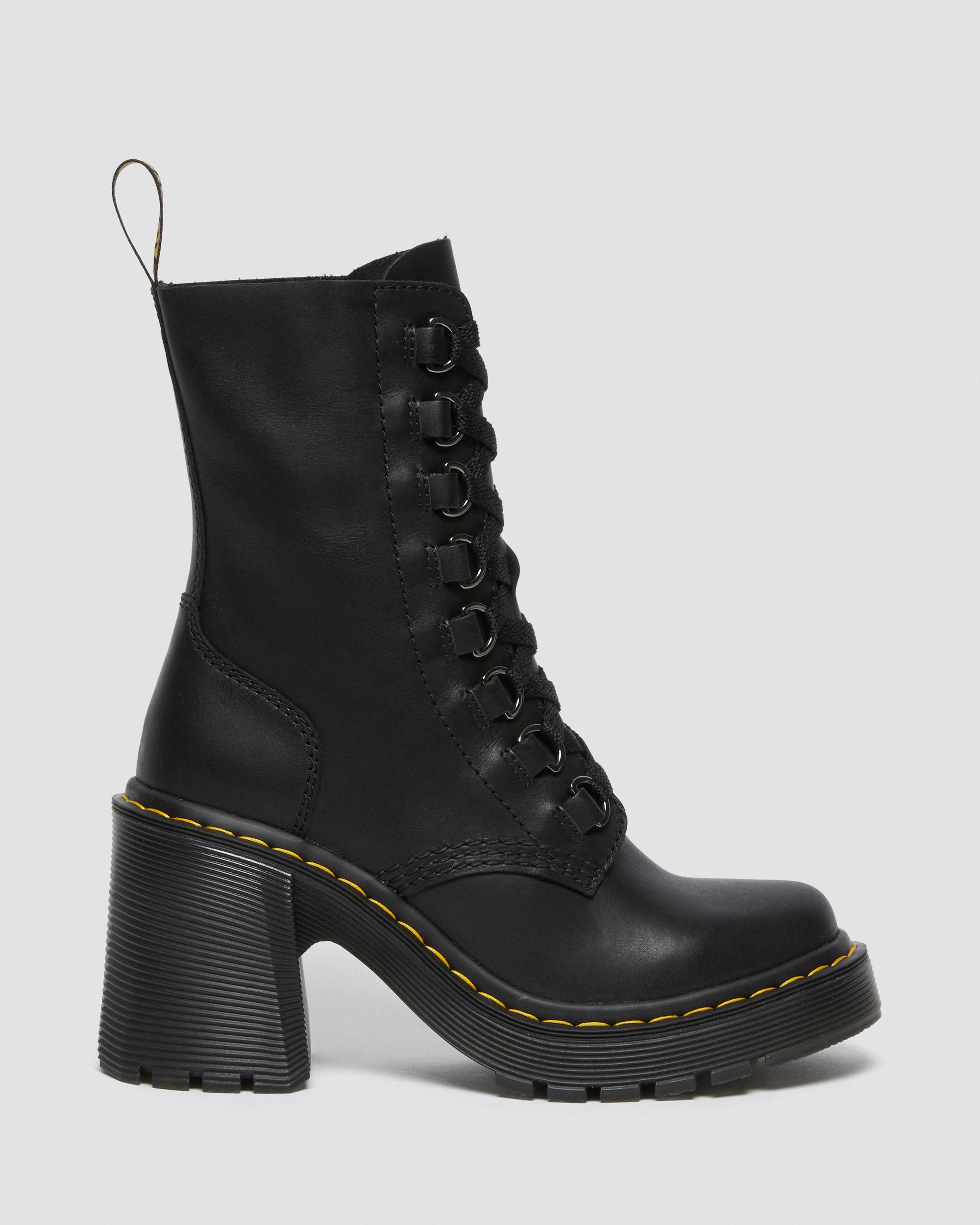 Black combat boots doc cheap martens